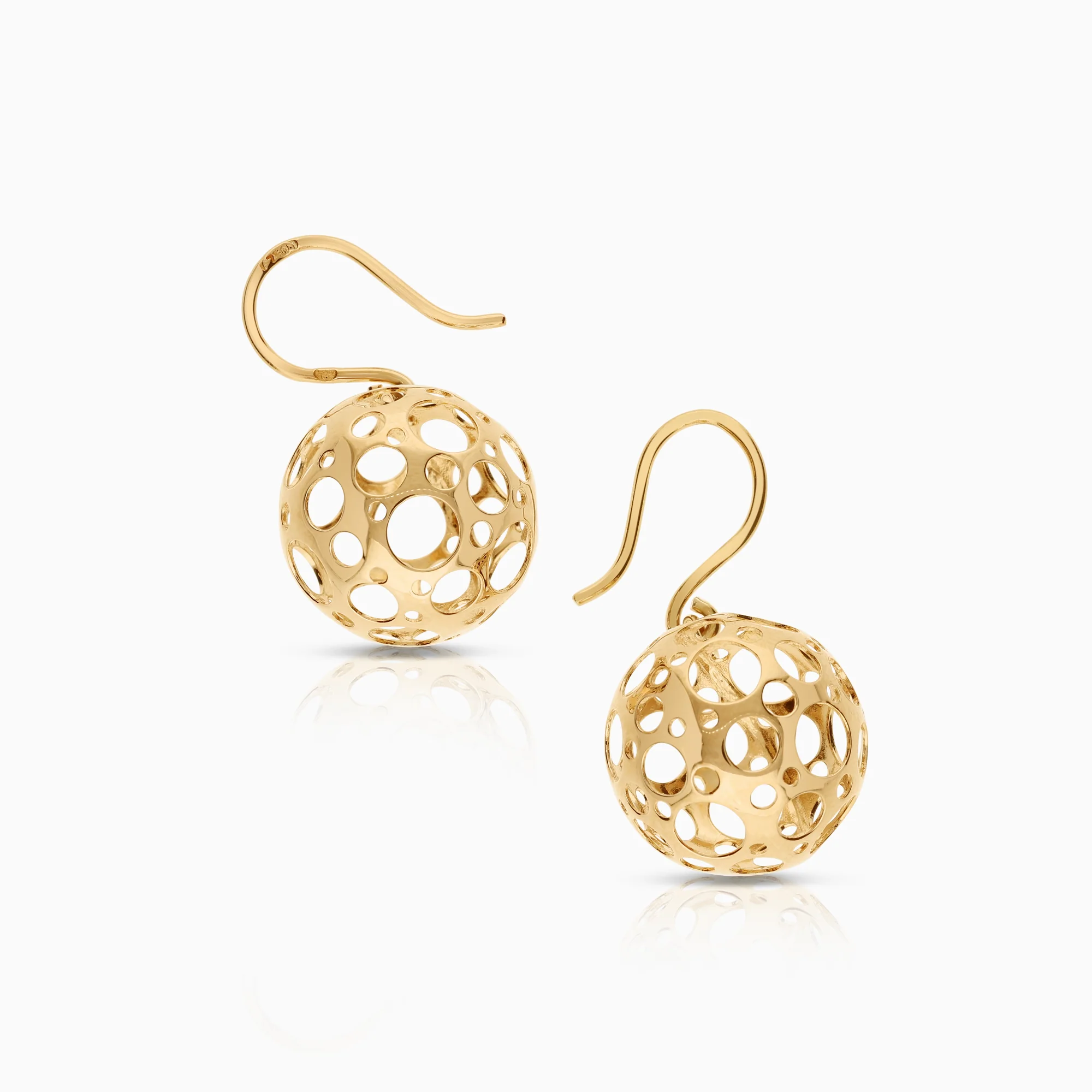 Gold earrings 3.68g 18K gold - Image 2