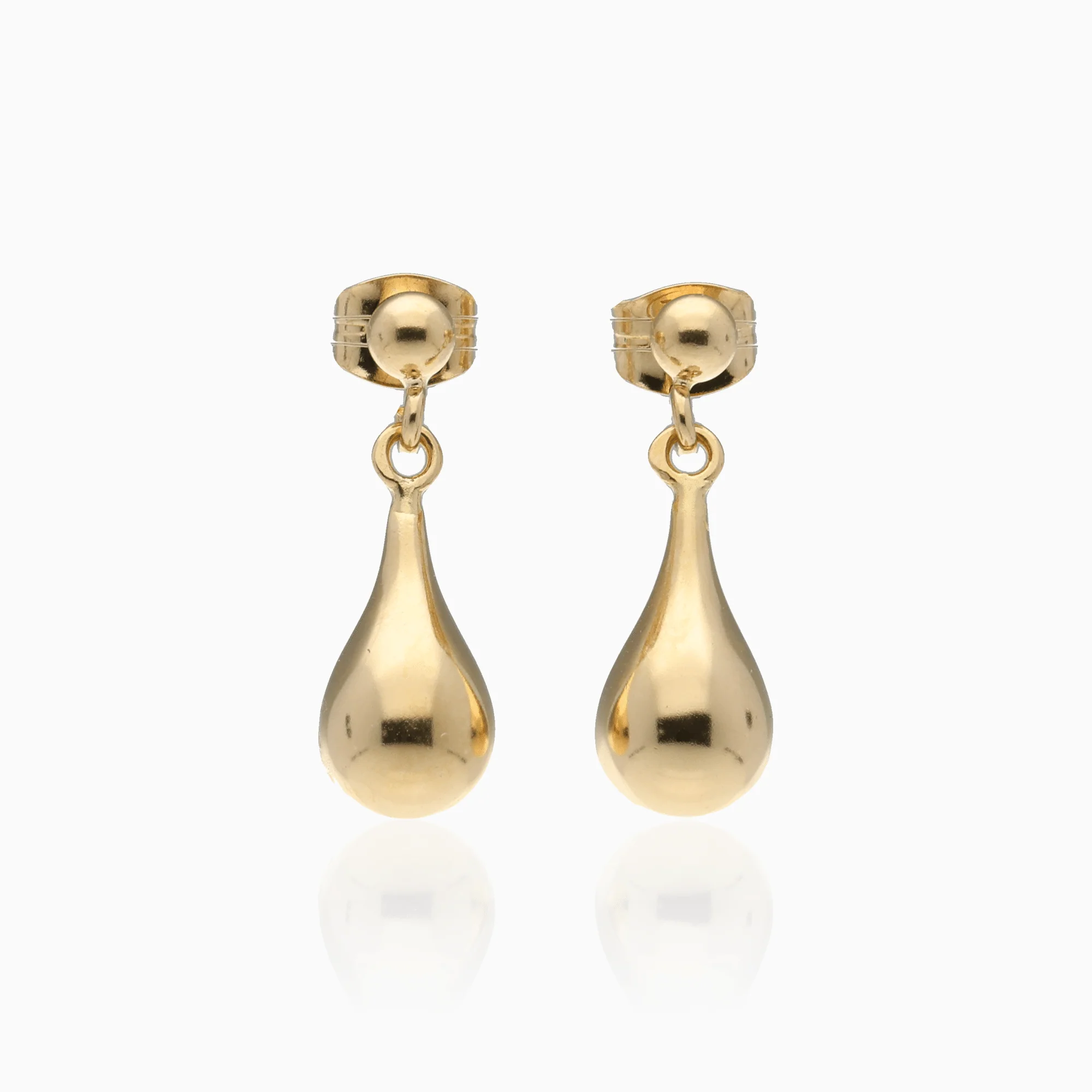 Gold drop earrings 1.3g 18K