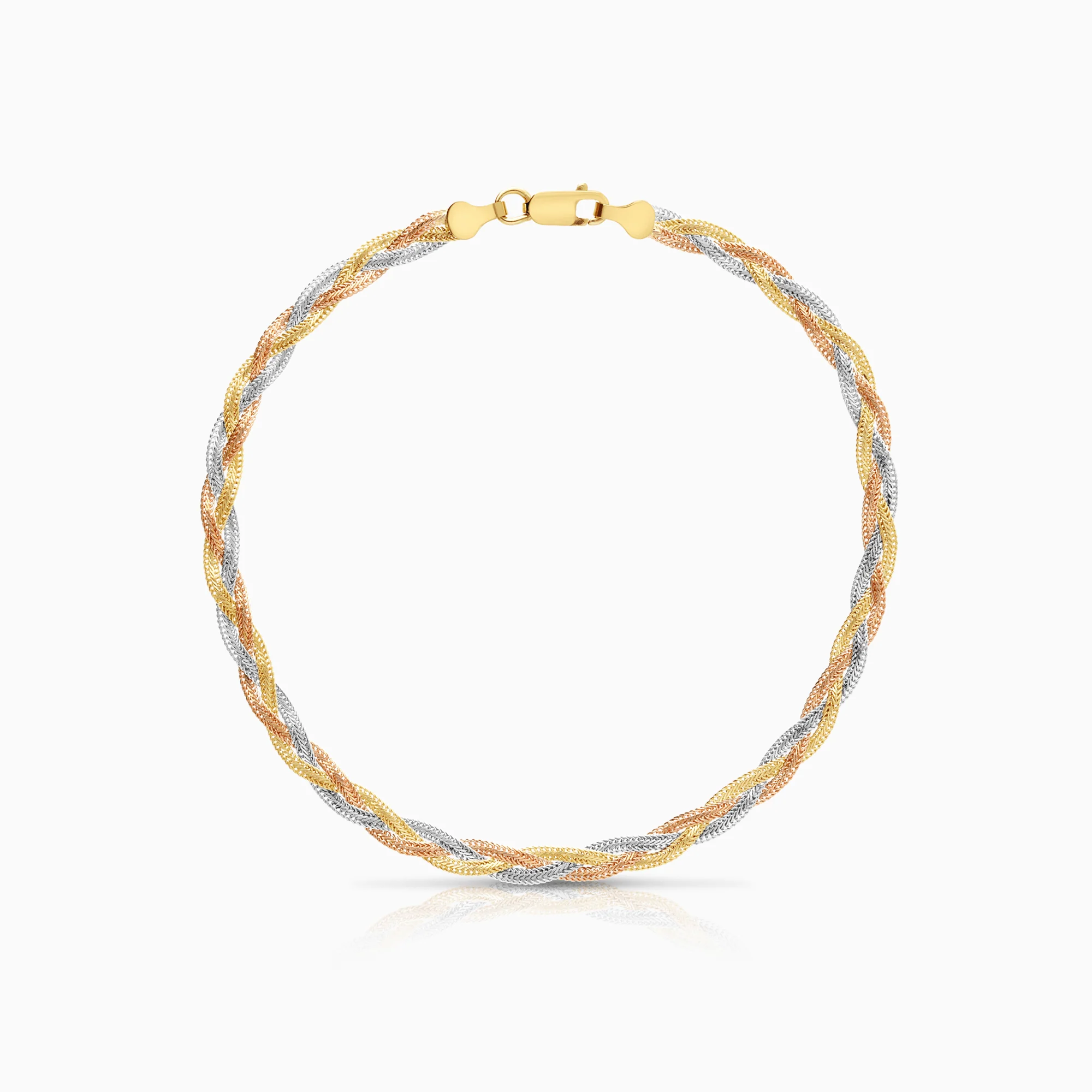 Gold bracelet 2.96g 18K white/yellow/rose gold
