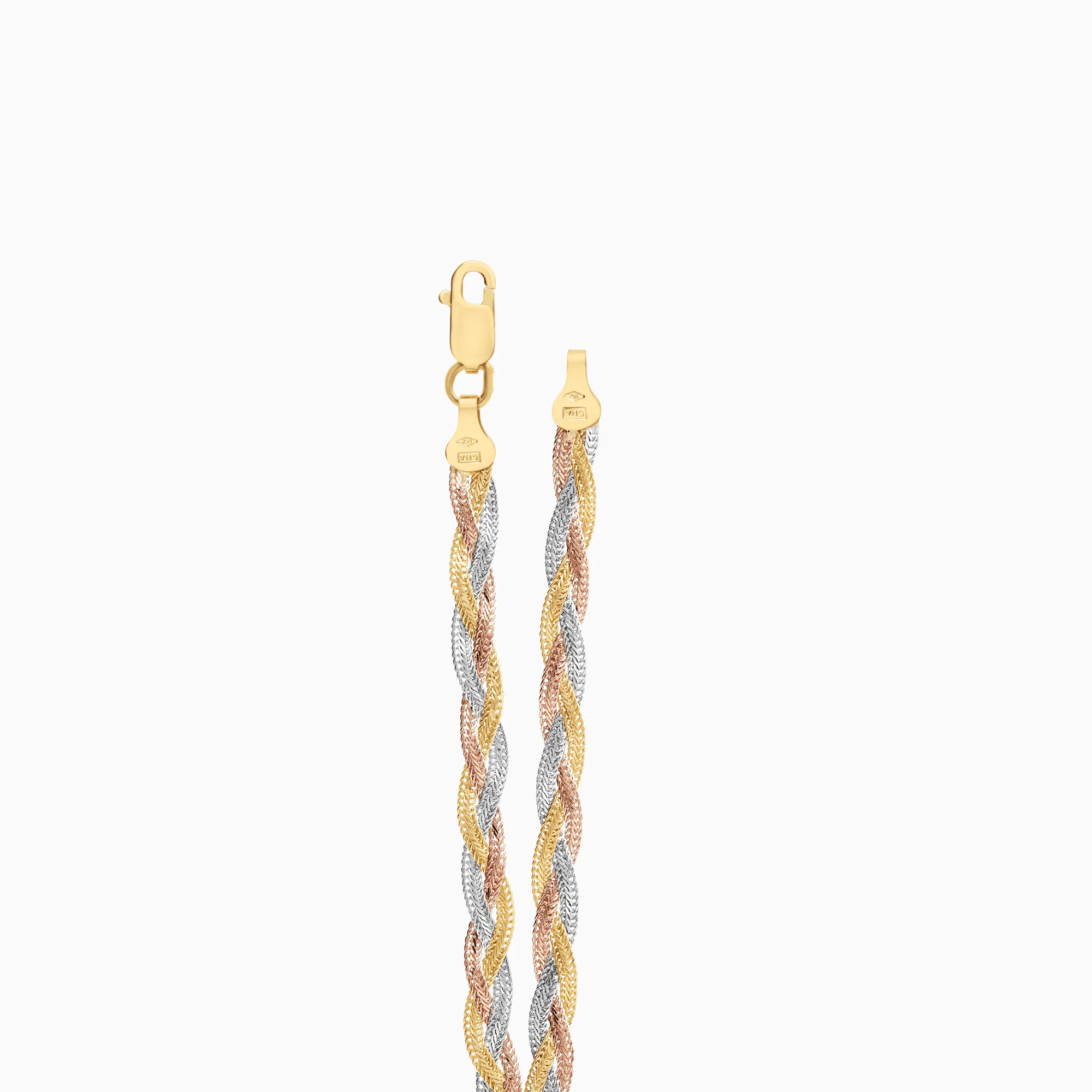 Gold bracelet 2.96g 18K white/yellow/rose gold - Image 2