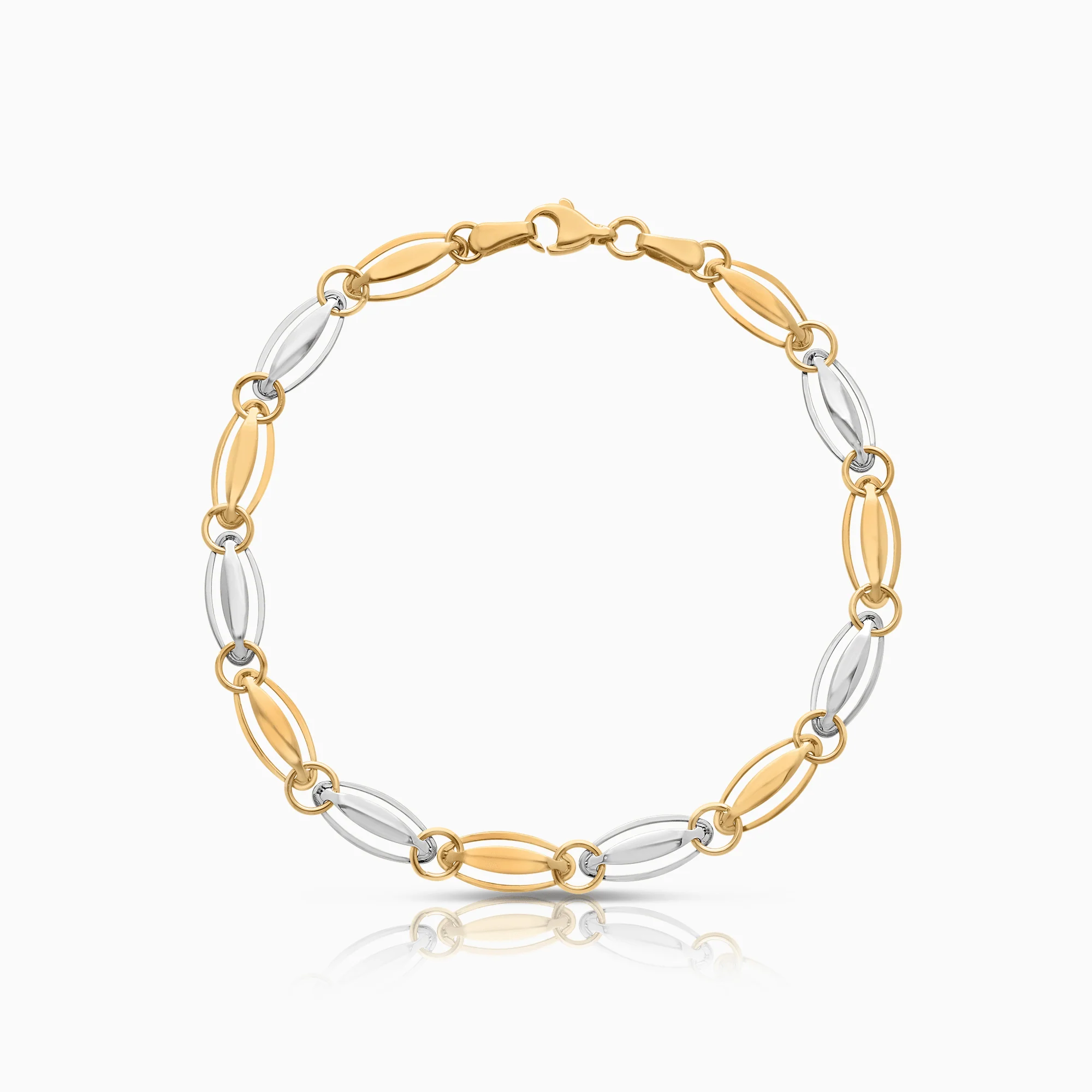 Gold bracelet 4.18g 18K white/yellow gold