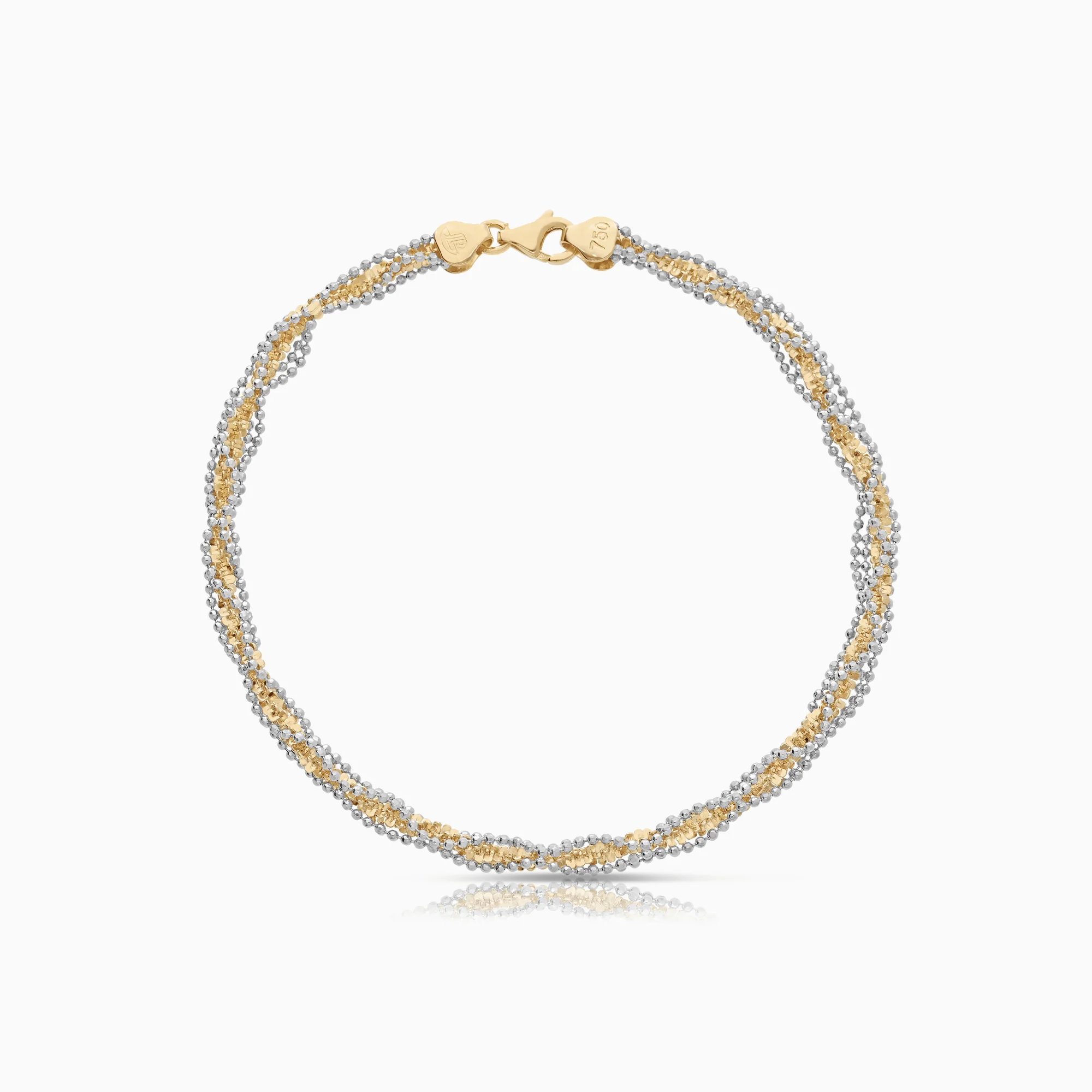 Gold bracelet 6.42g white gold/gold 18K