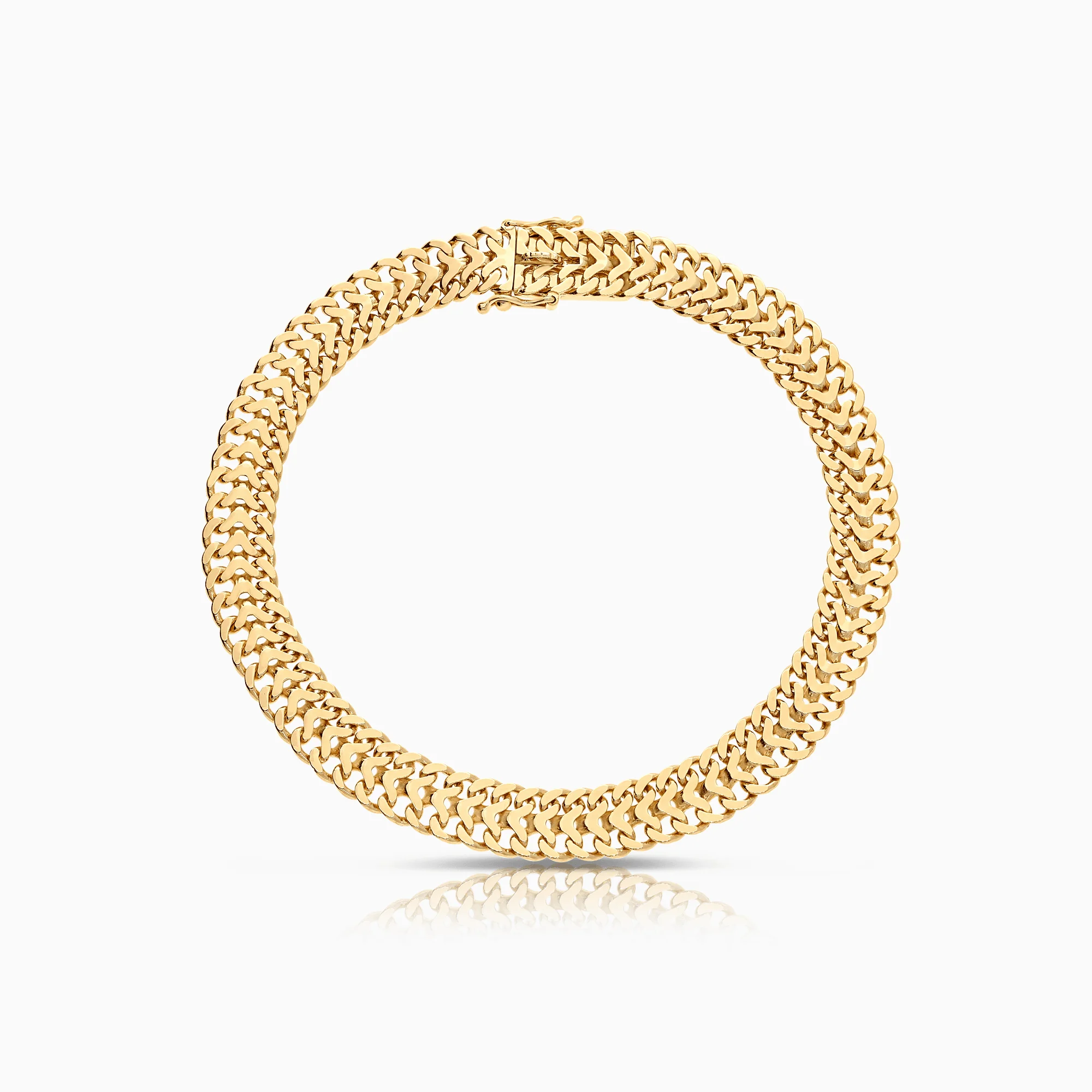Gold bracelet herringbone 11.68g 18K gold