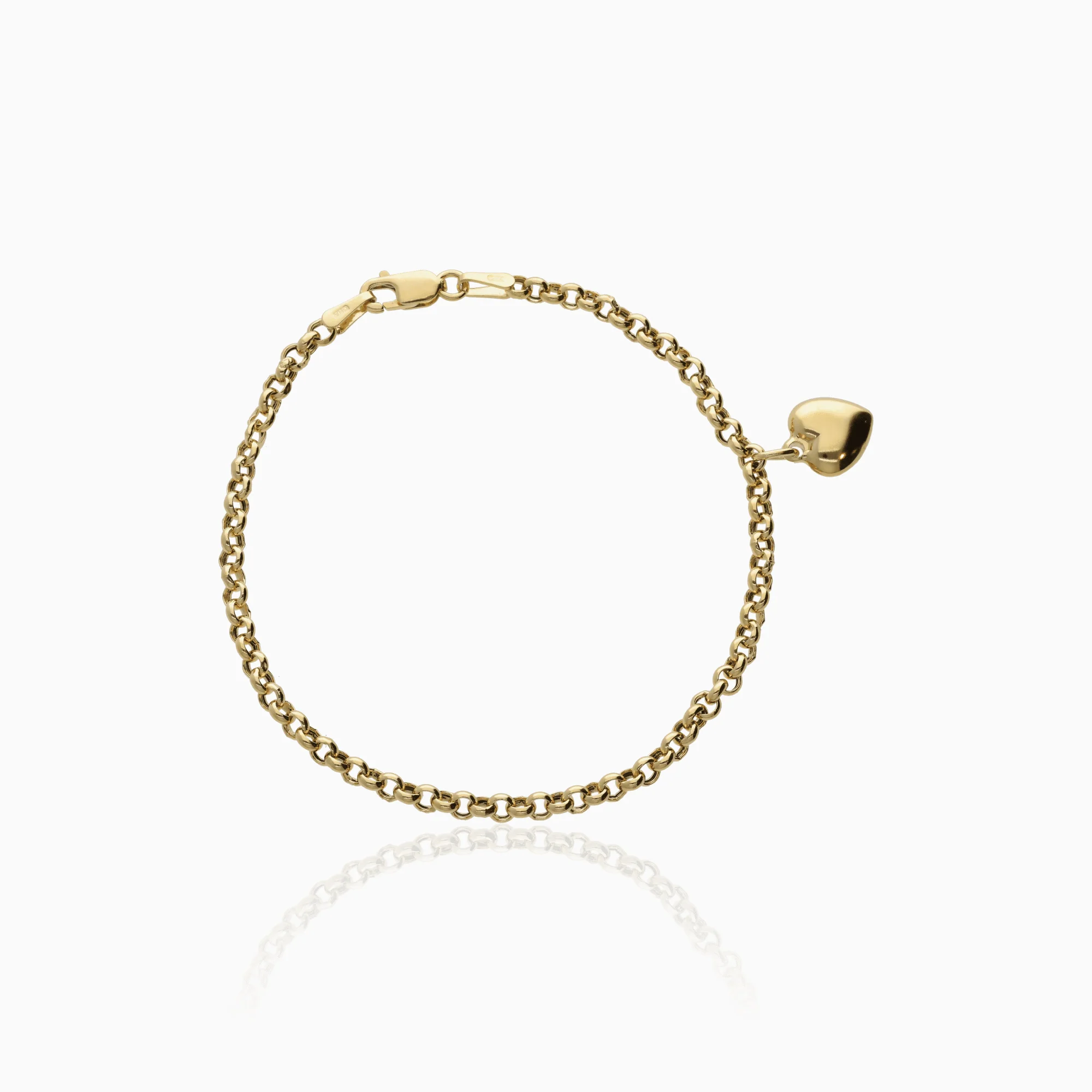 Gold Bracelet with Charm 2.38g 18K Gold