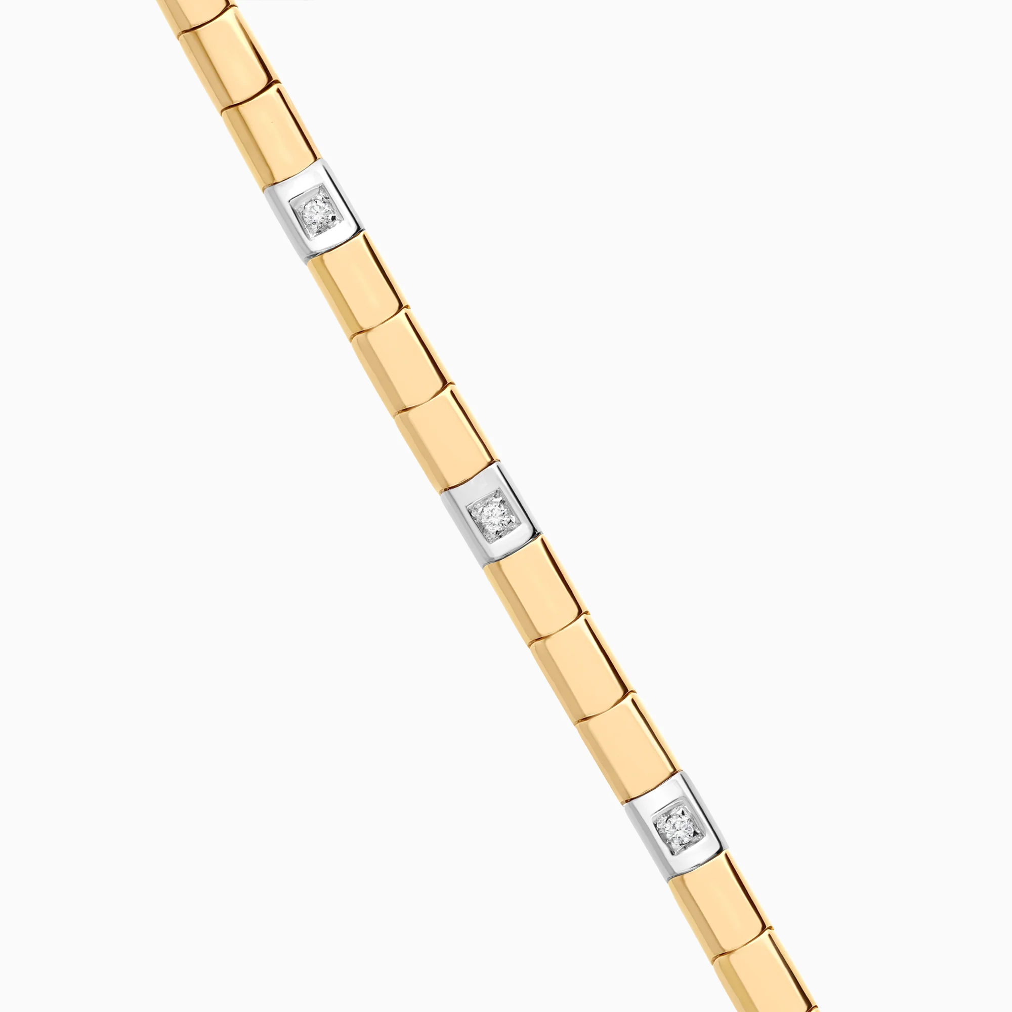 Gold bracelet with diamonds 0.27ct 18K gold