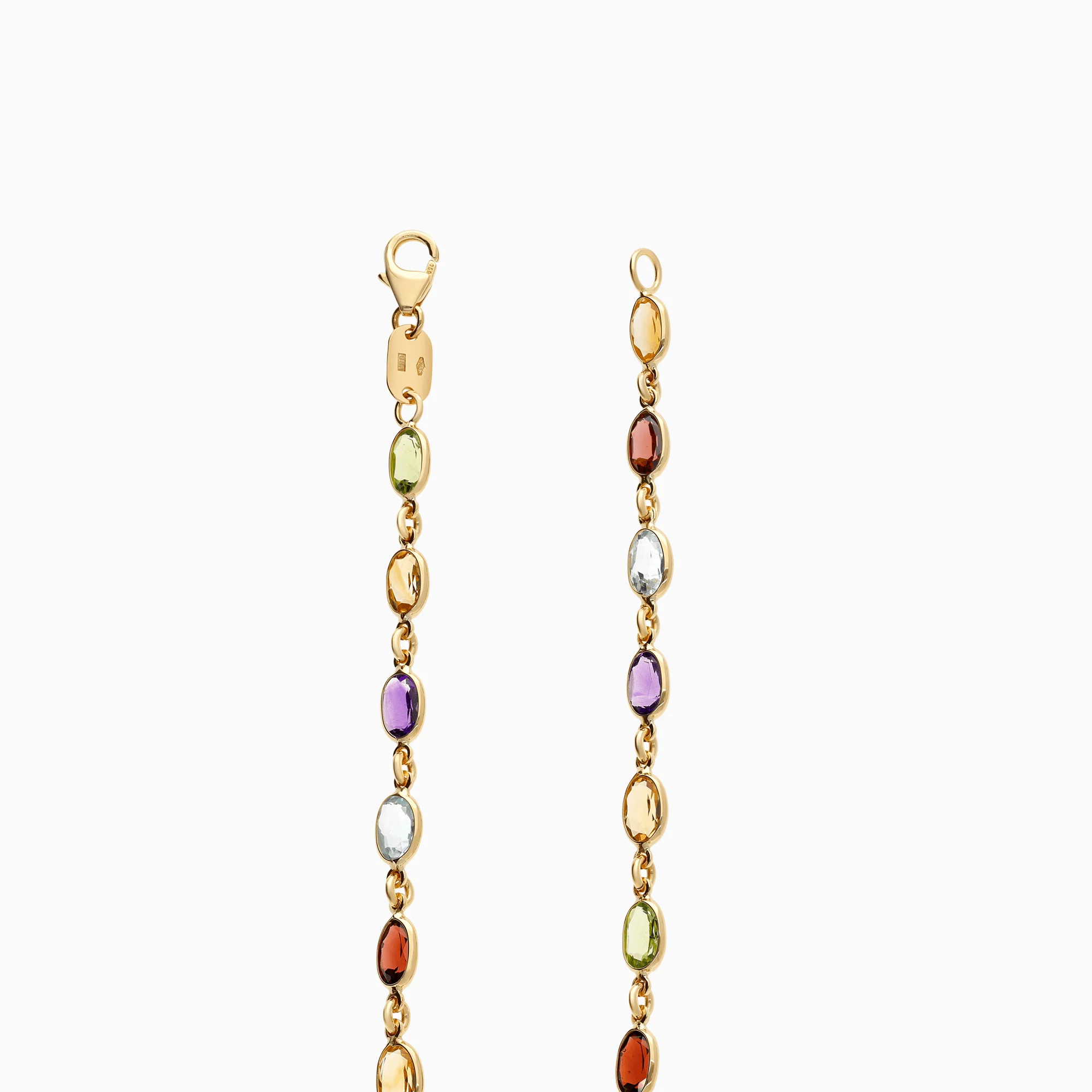 Gold Bracelet with Colored Cubic 4.24g 18K Gold - Image 2