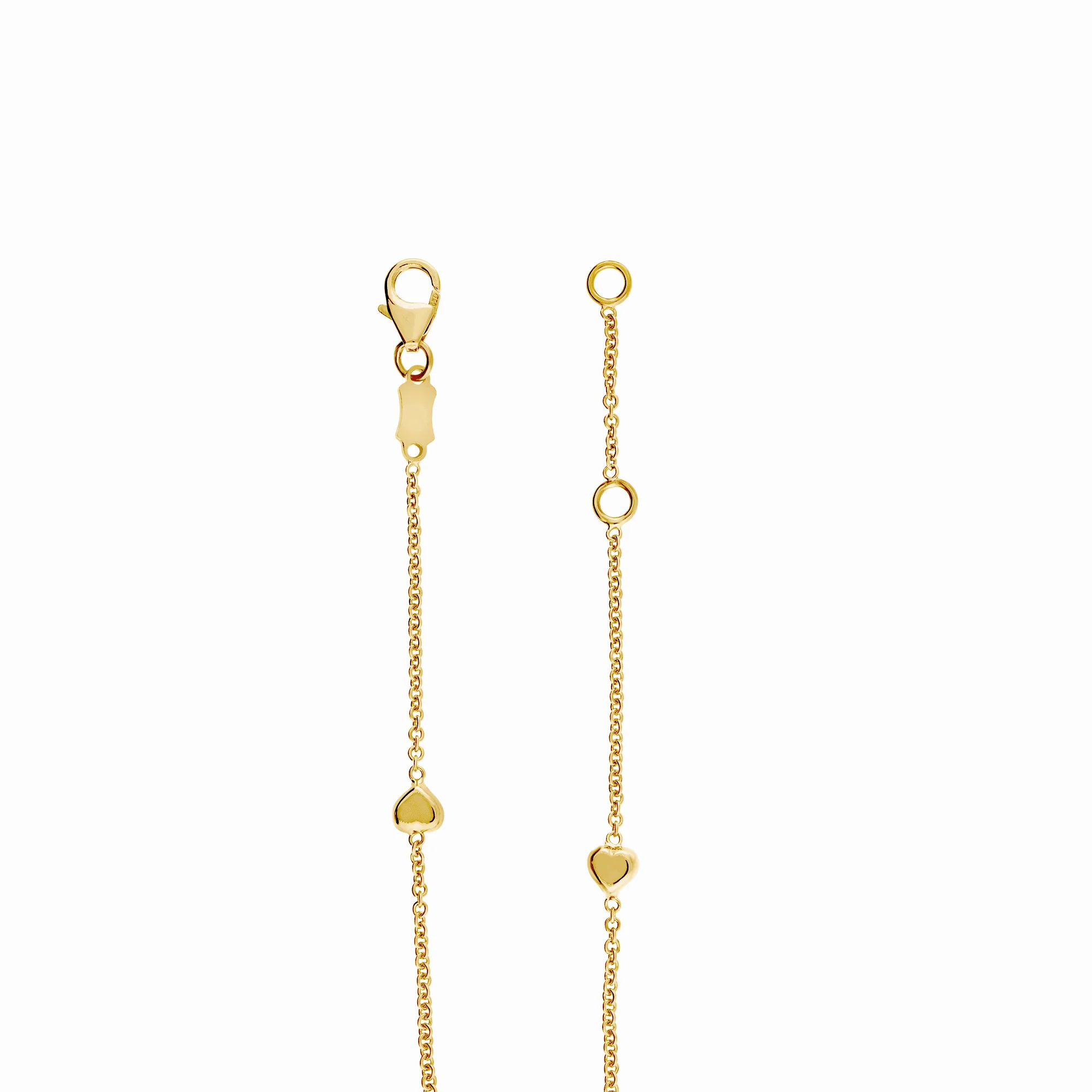 Gold bracelet with hearts 1.93g 18K gold - Image 2