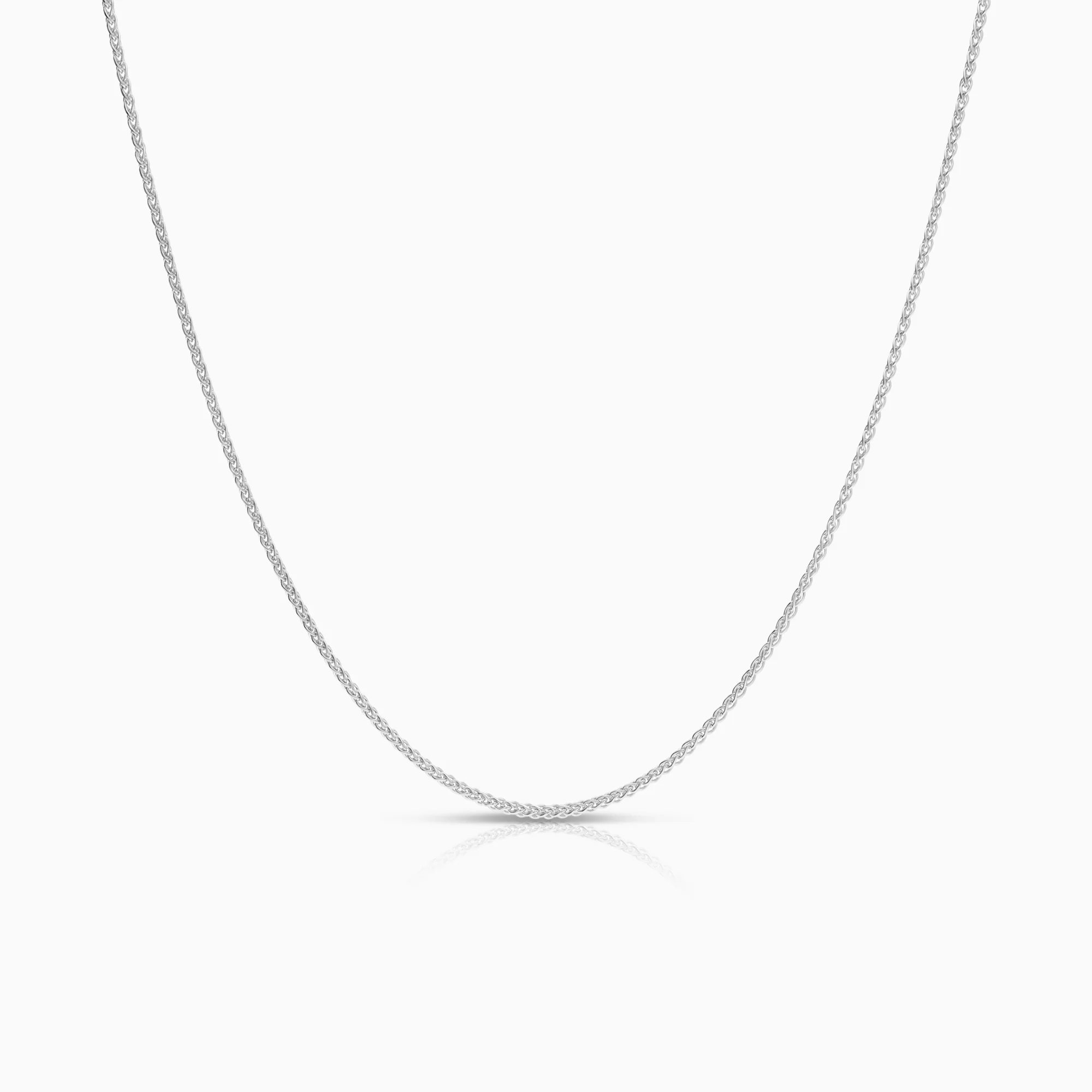 Gold necklace 2.76g 18K white gold