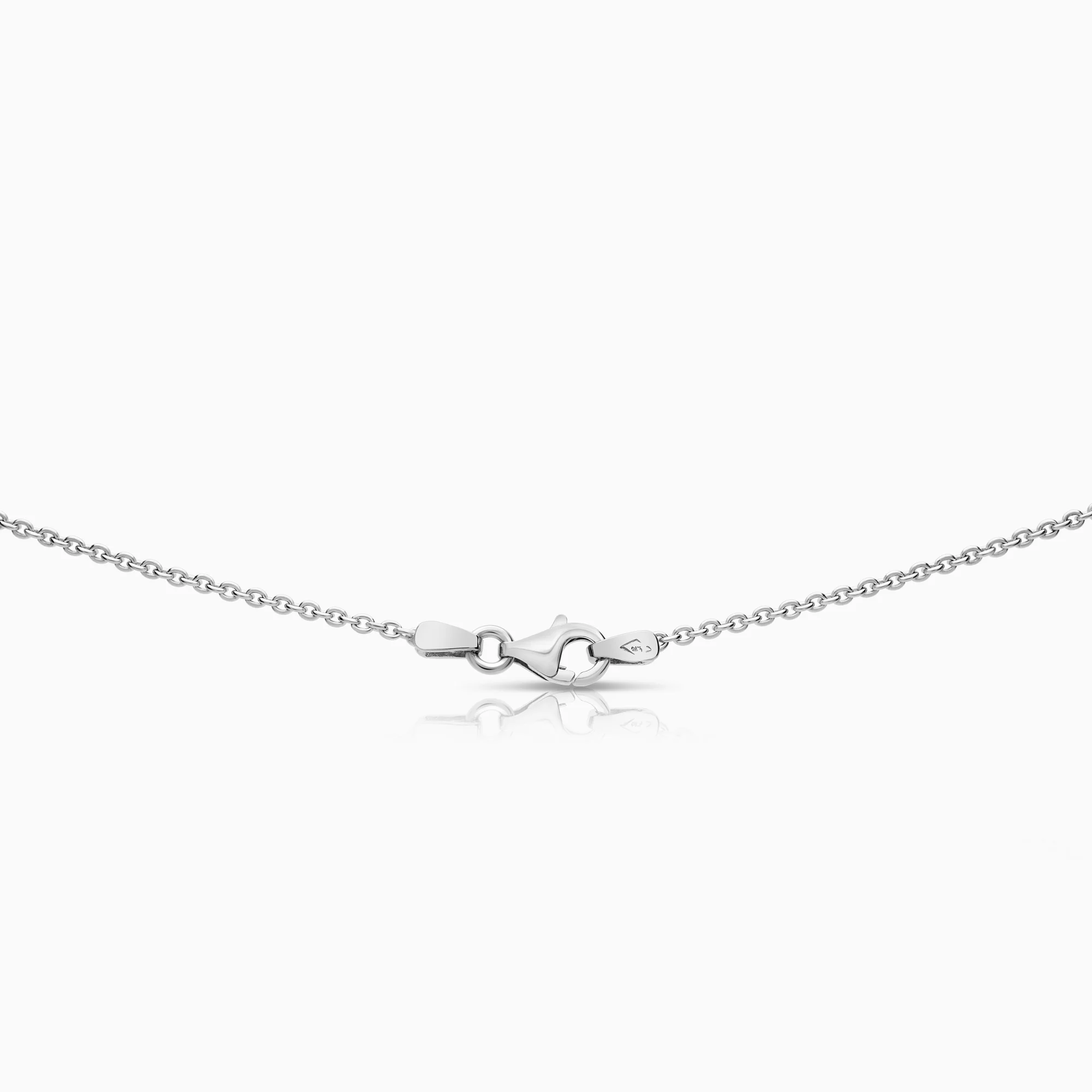 Necklace with diamond pendant 5.24g 18K white gold - Image 2