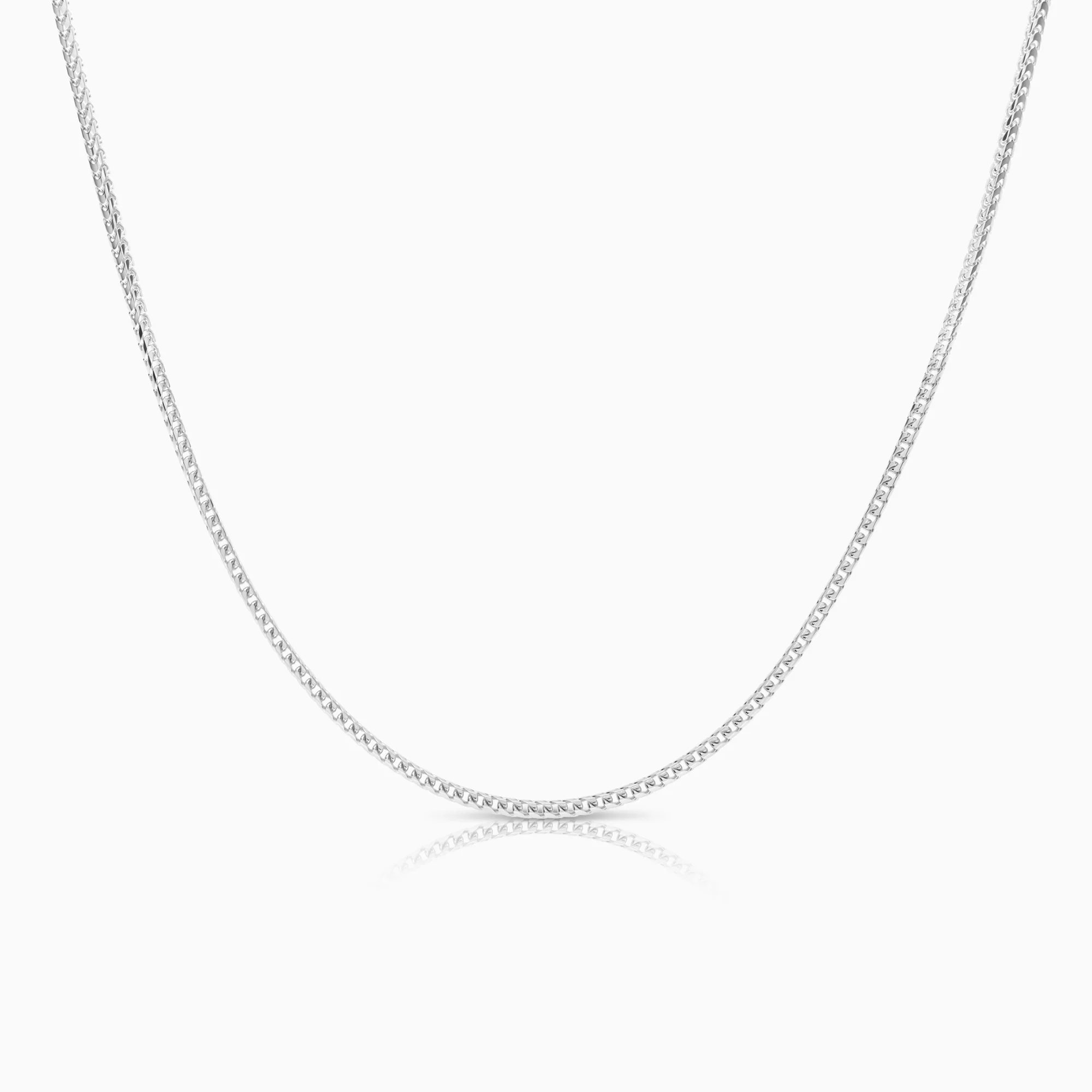 Gold necklace 7.88g 18K white gold