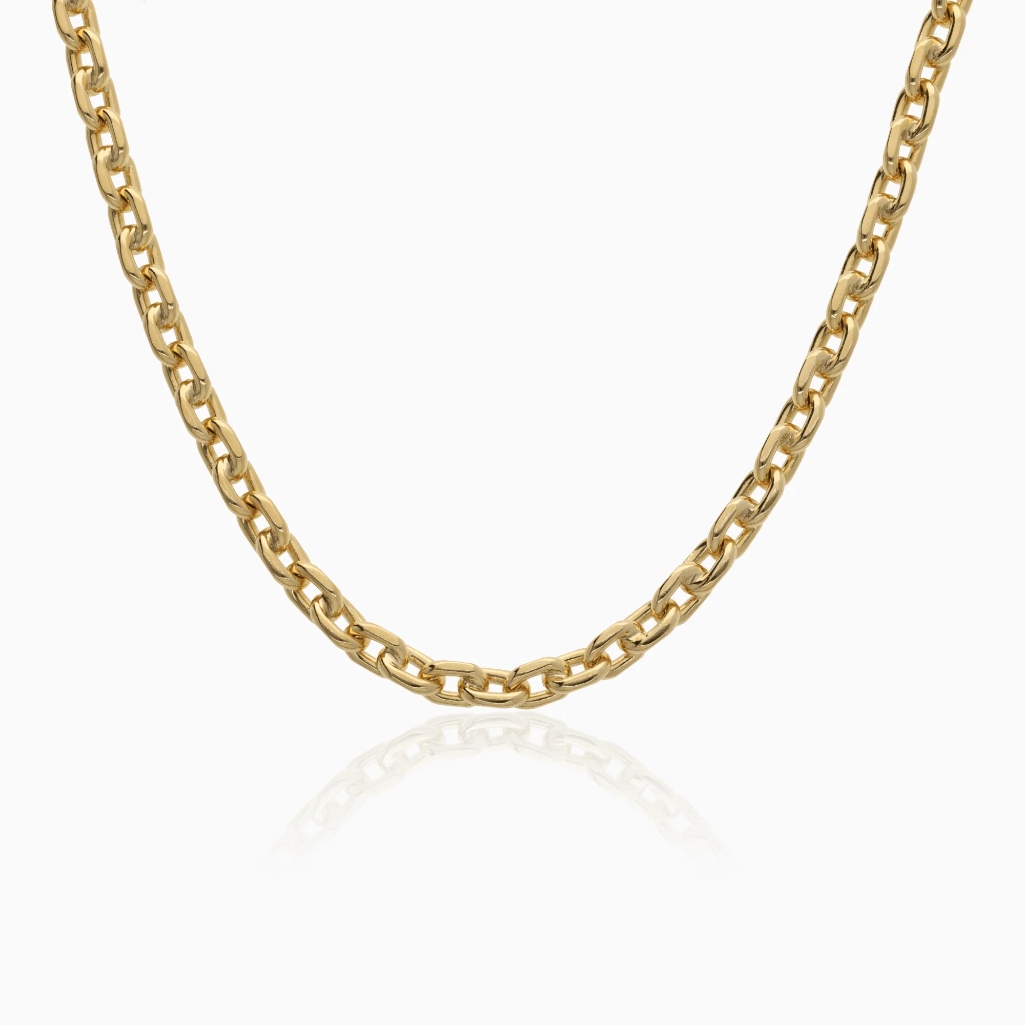 Gold necklace cable 50.5g 18K