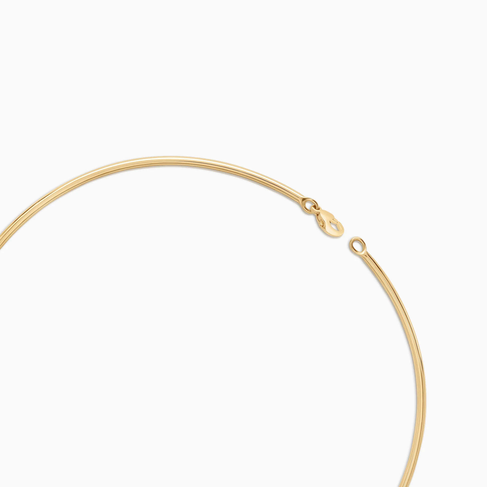 Gold necklace with diamond 0.25ct 14K gold - Image 3