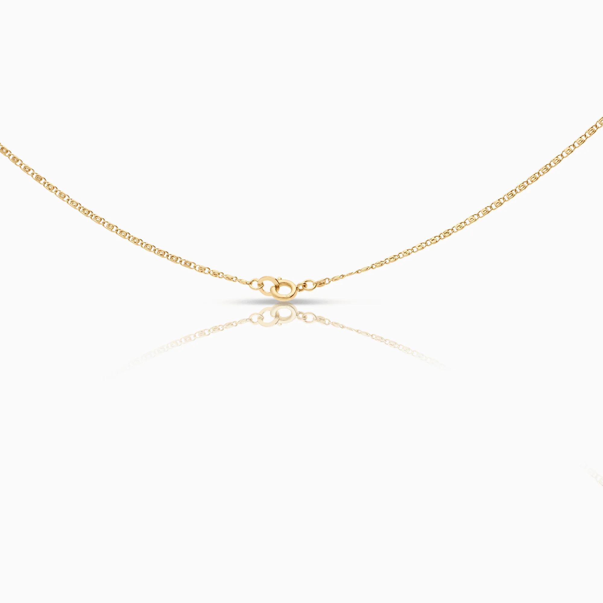 Gold necklace with diamond pendant 0.18ct 18K - Image 2