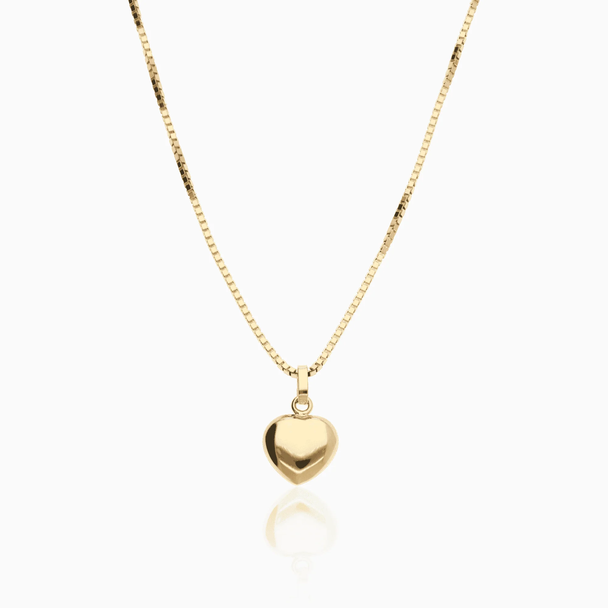 Gold necklace with heart 5.40g 18K