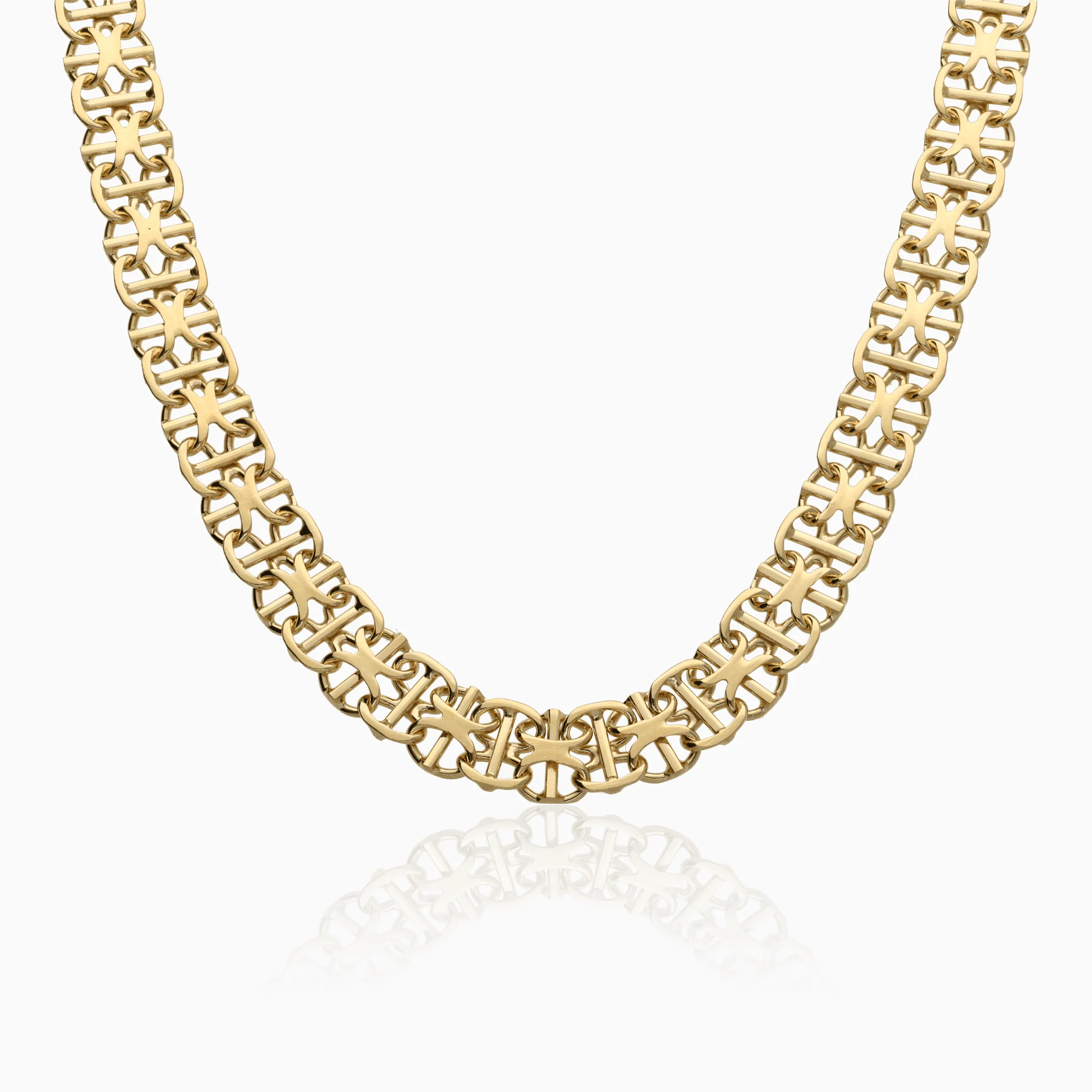 Gold necklace X-link 22.8g 18K