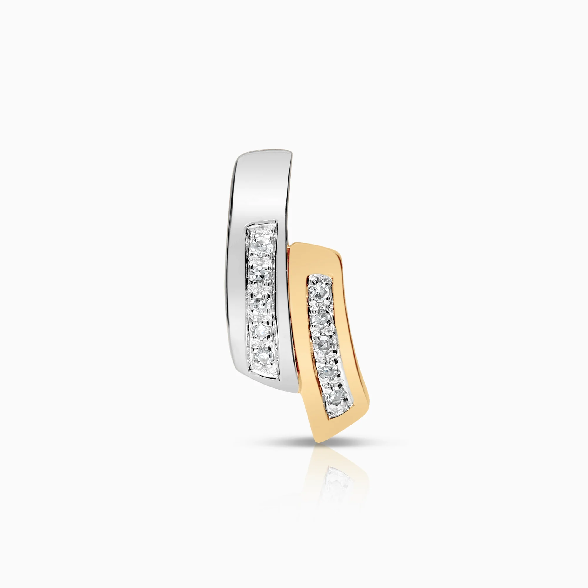 Diamond pendant 0.05ct 14K gold