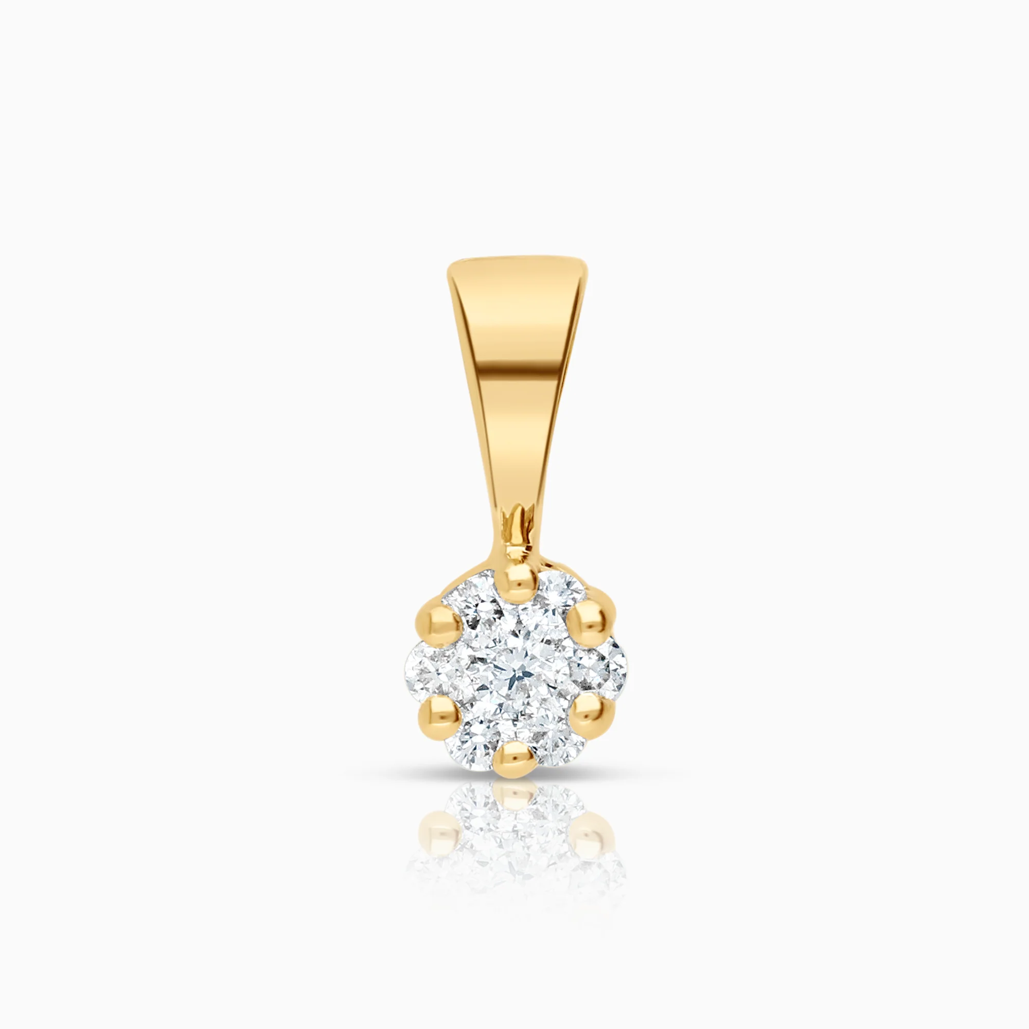 Diamond pendant 0.09ct 18K gold