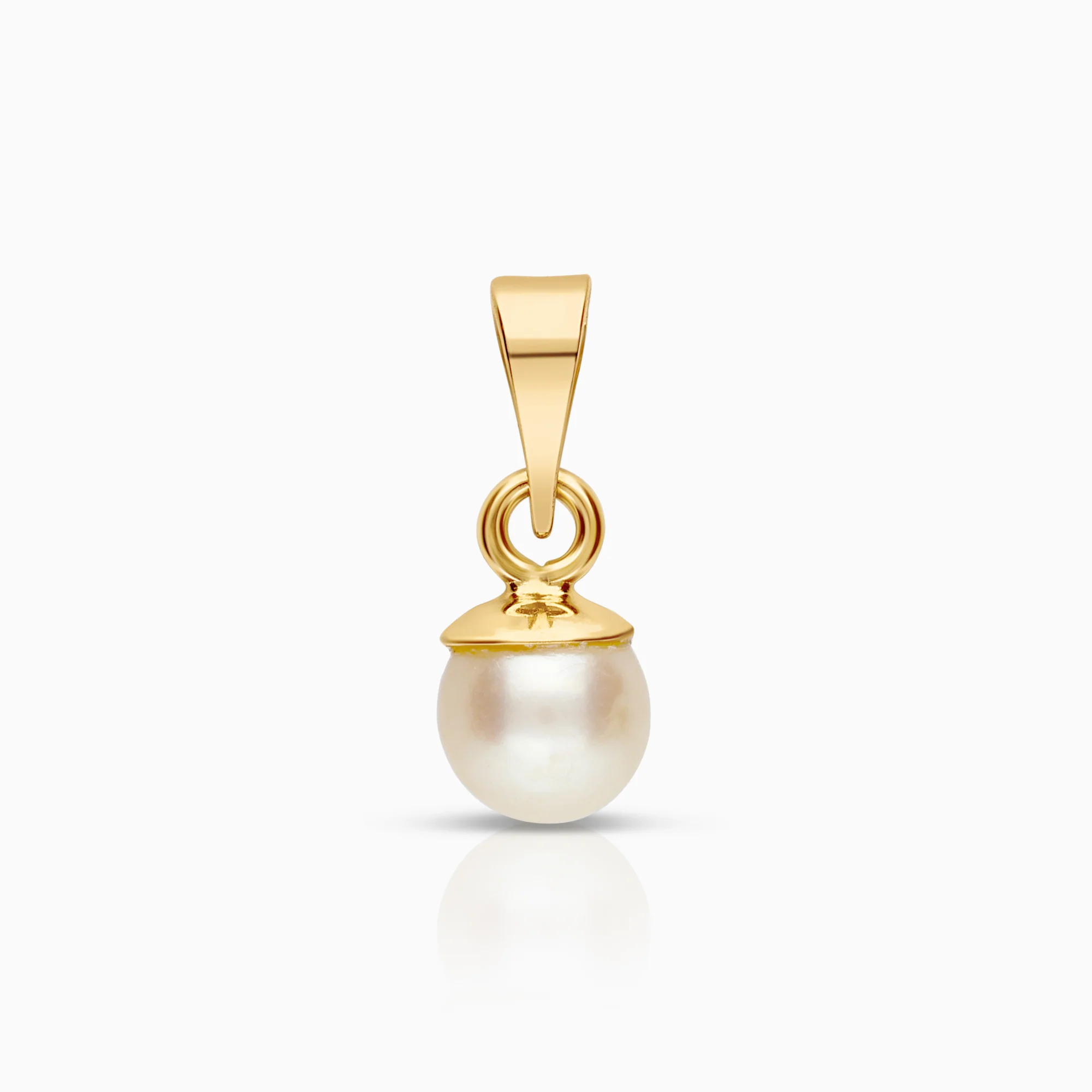 Pendant with pearl 0.41g 18K gold.