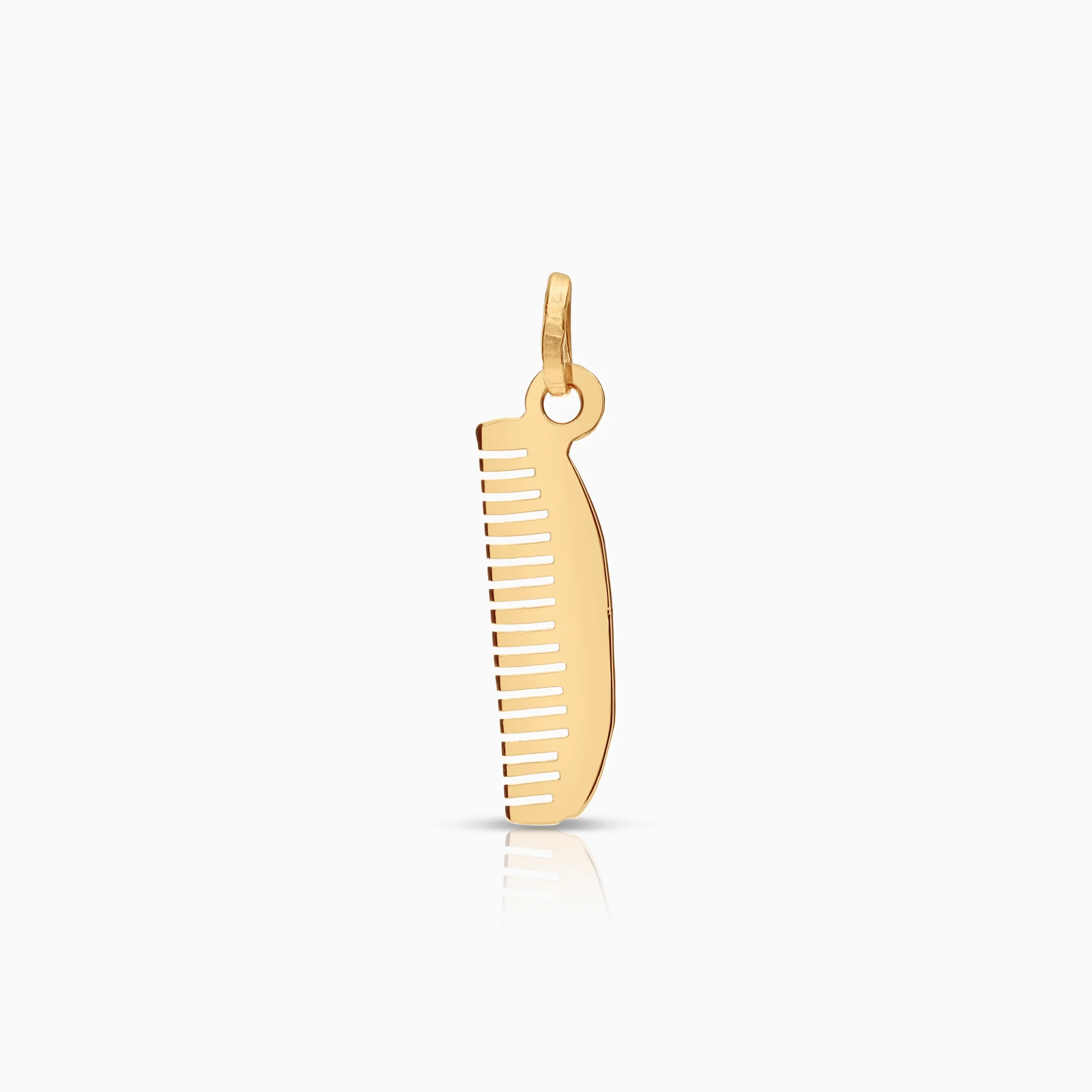 Gold pendant comb 0.43g 18K gold