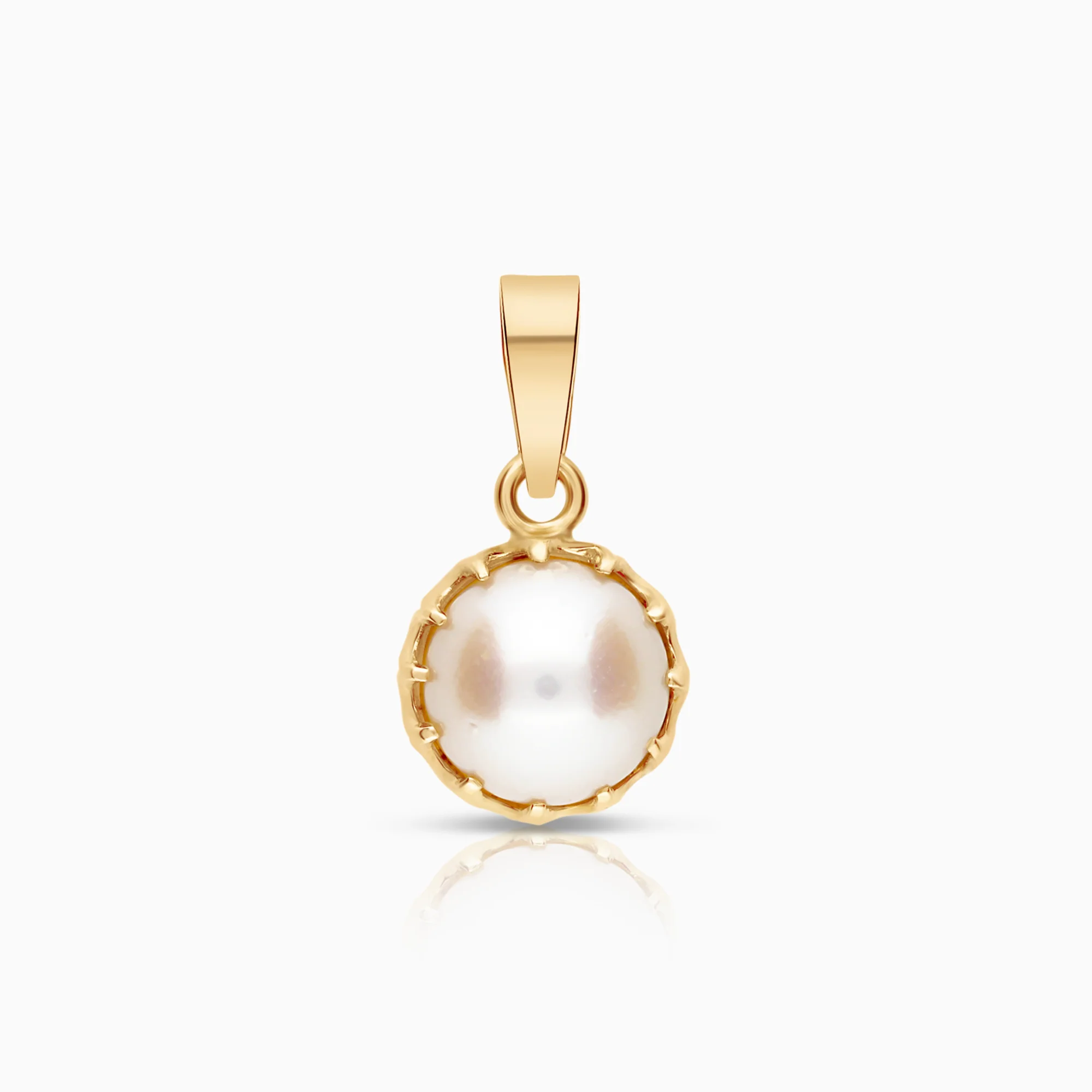 Pendant with pearl 0.69g 14K gold