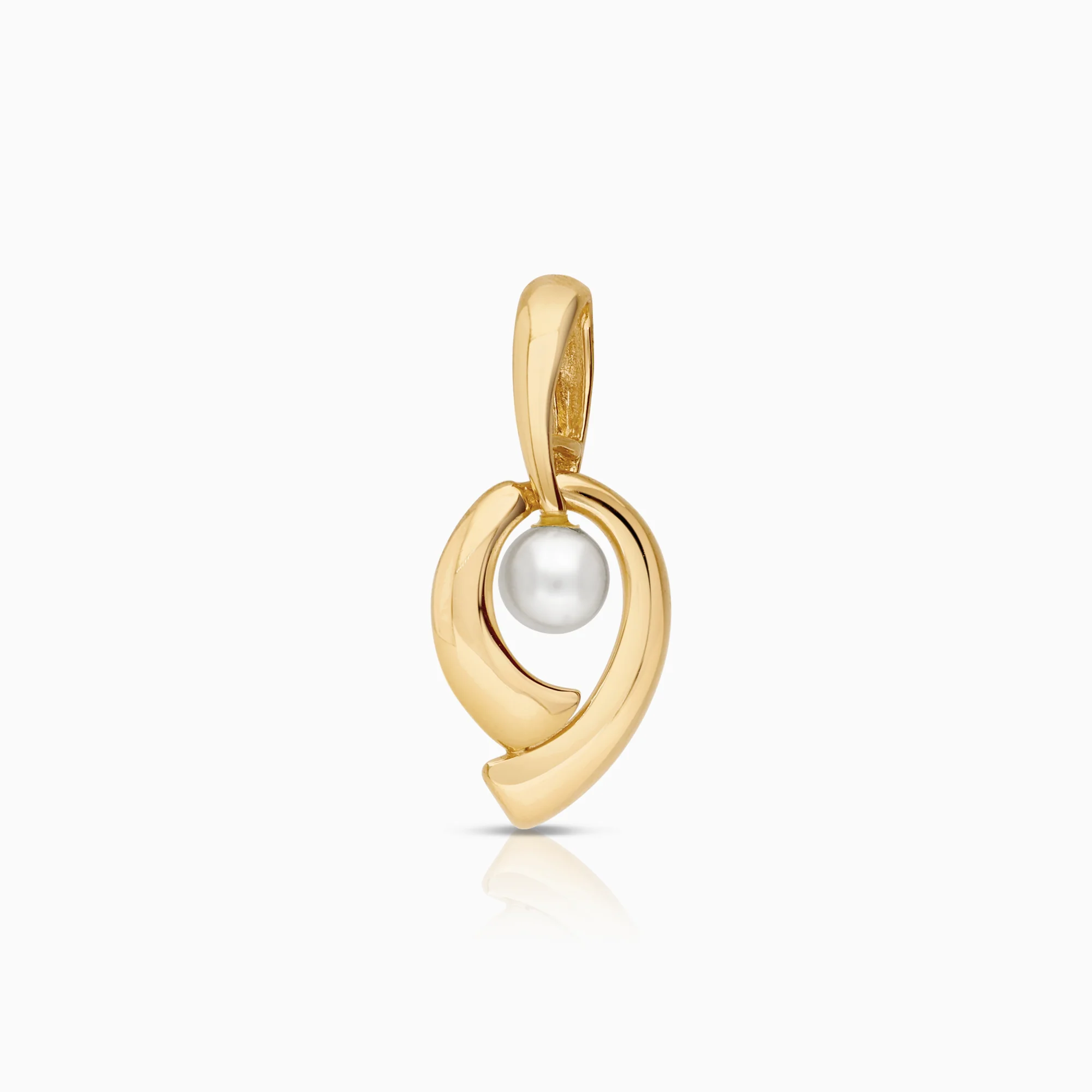 Pearl pendant 0.78g 18K gold