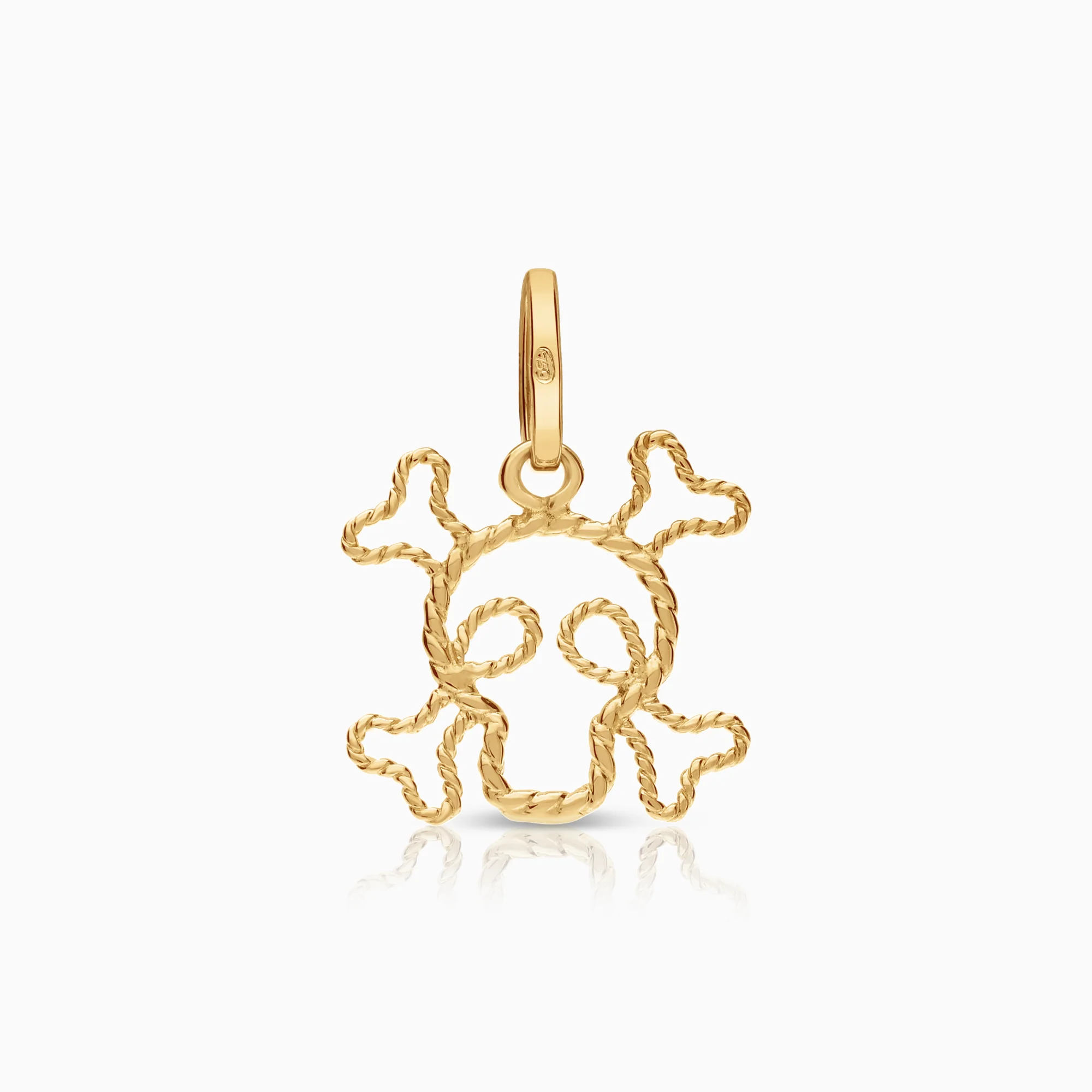Gold skull pendant 0.54g 18K gold