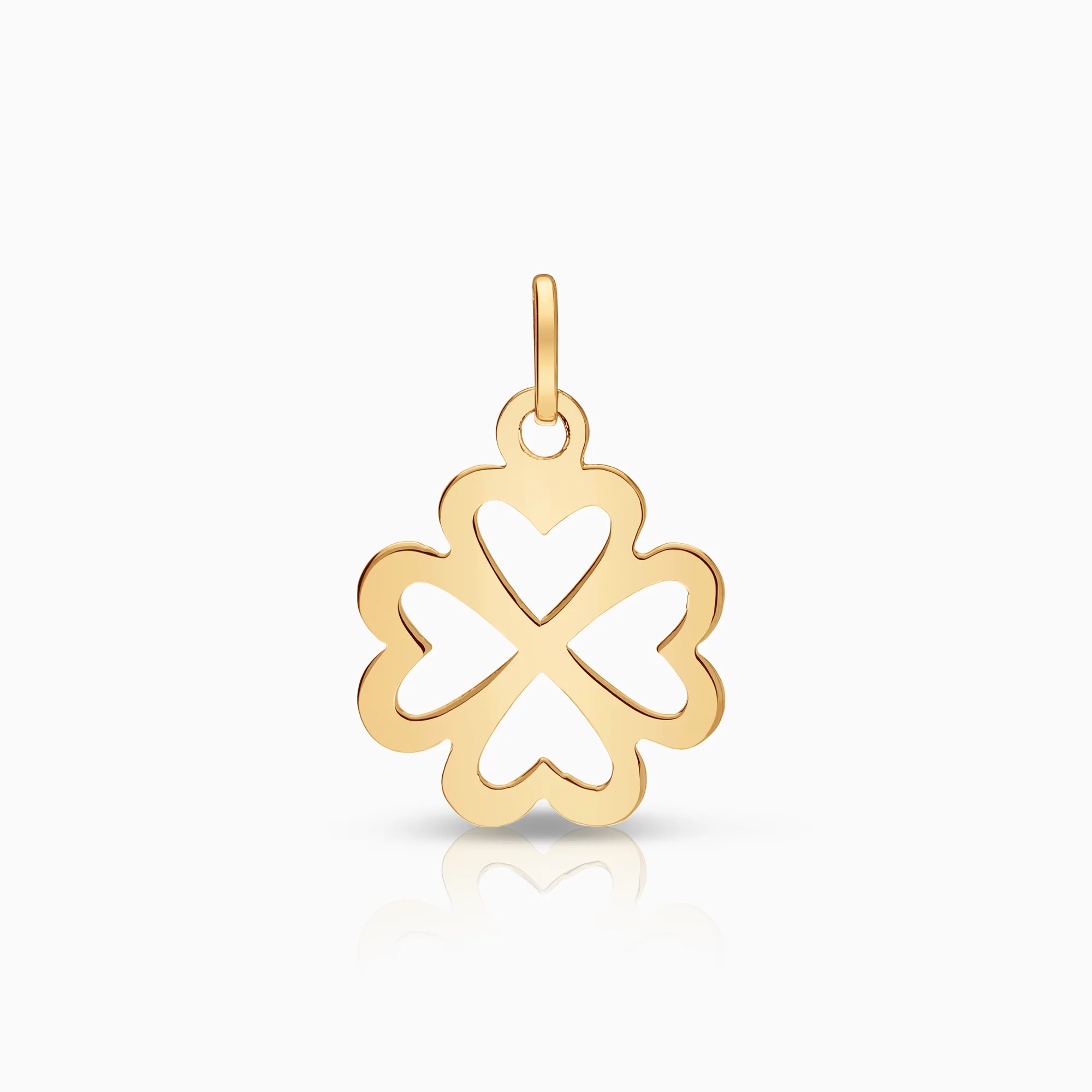 Gold pendant clover 0.60g 18K gold