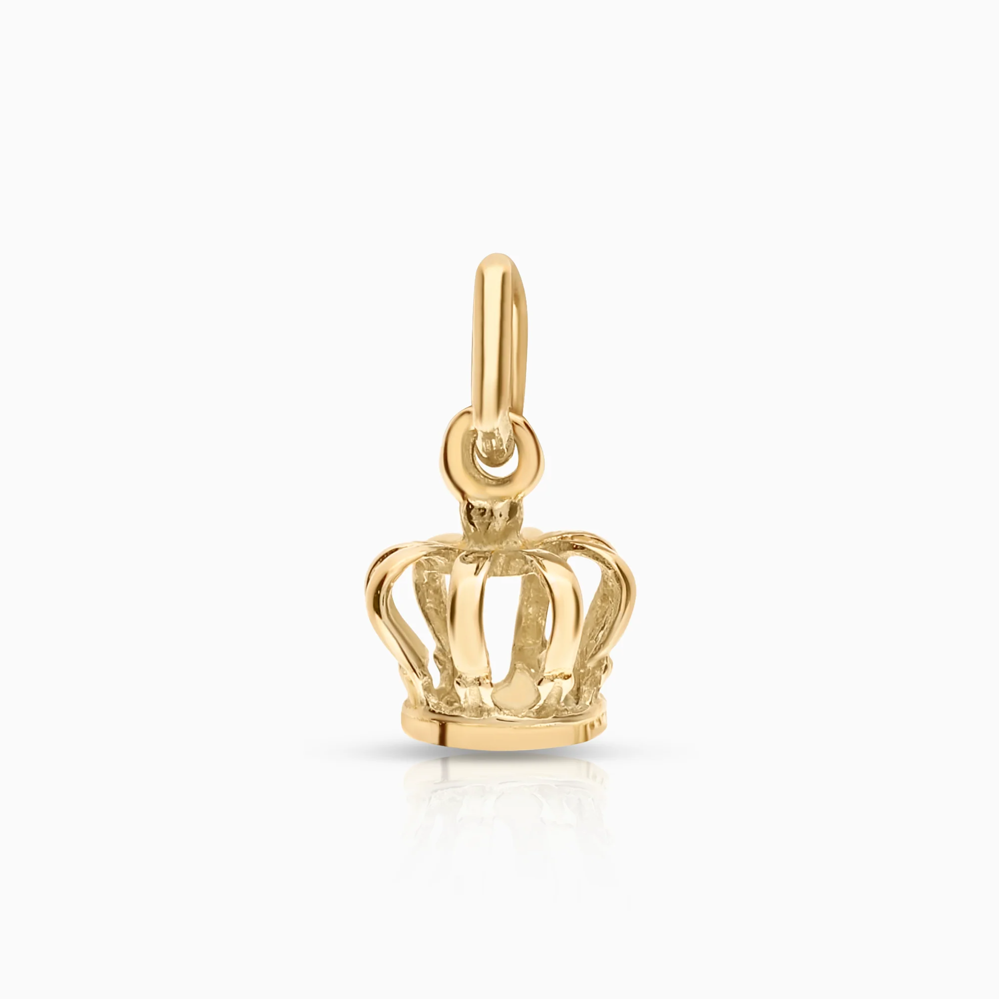 Gold crown pendant 0.51g 18K gold