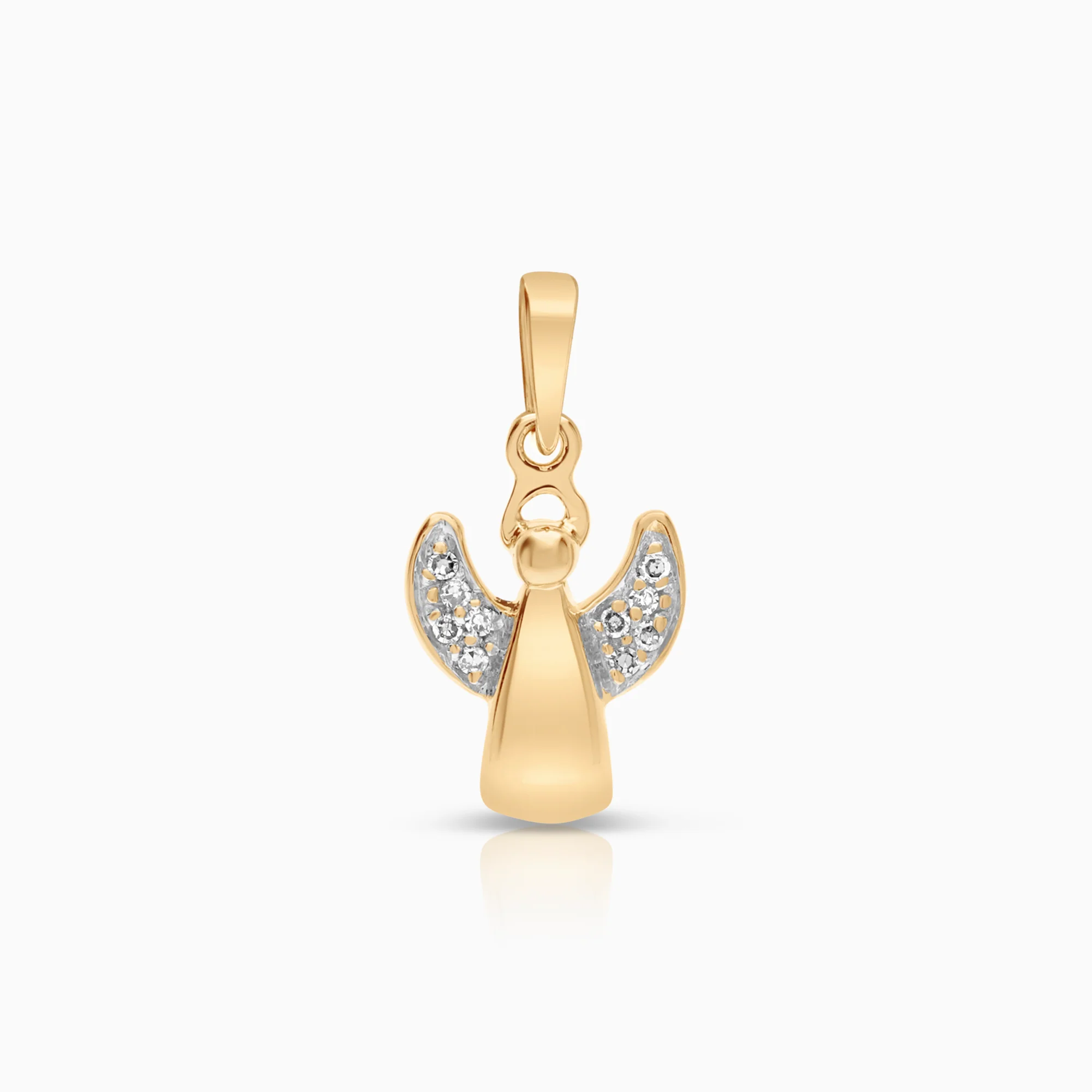 Gold pendant with angel 1.00g 18K gold