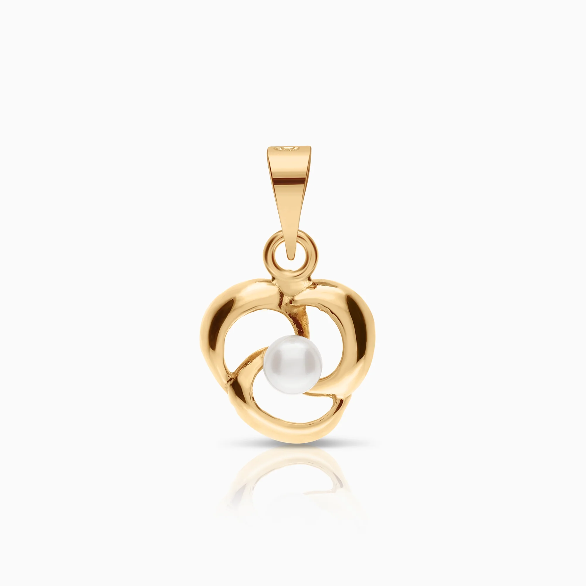 Gold pearl pendant 0.58g 18K gold