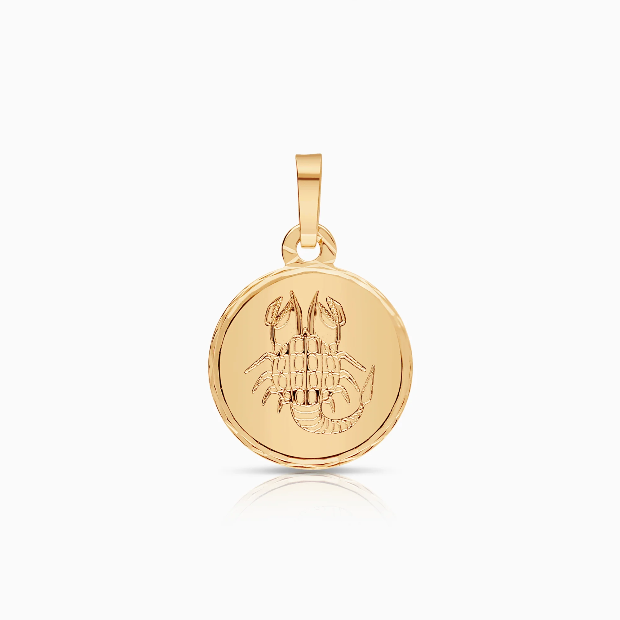Gold pendant zodiac sign Scorpio 0.66g 18K gold