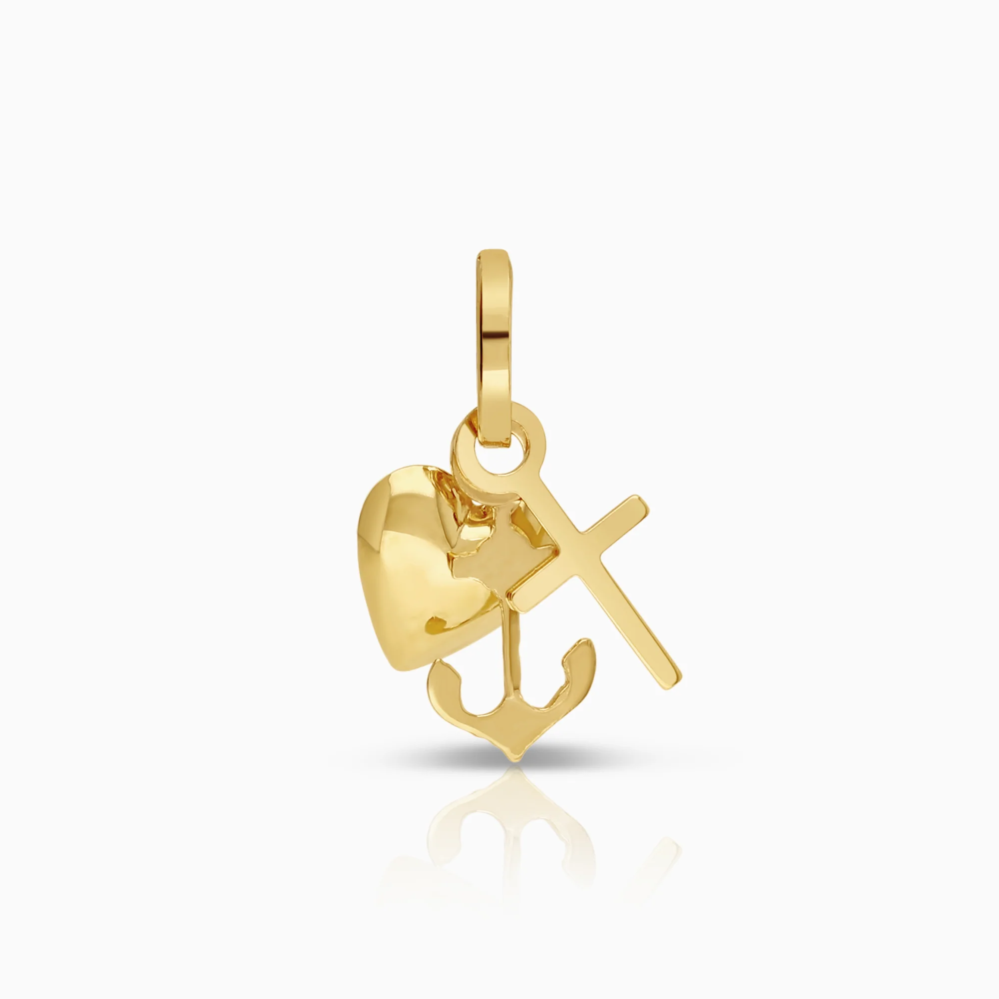 Gold pendant Faith, Hope and Love 0.27 grams 18K