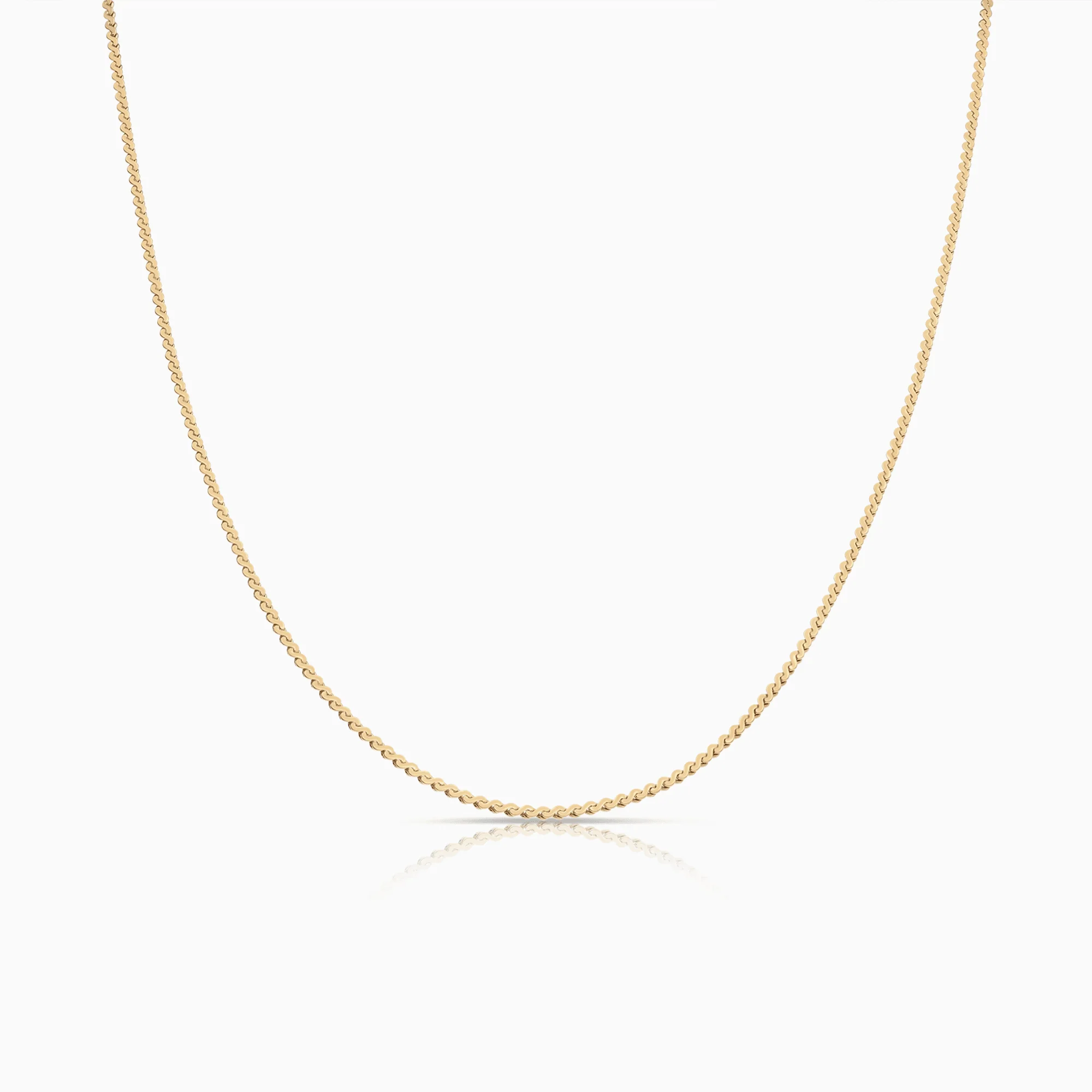 Gold chain 45cm 18K gold