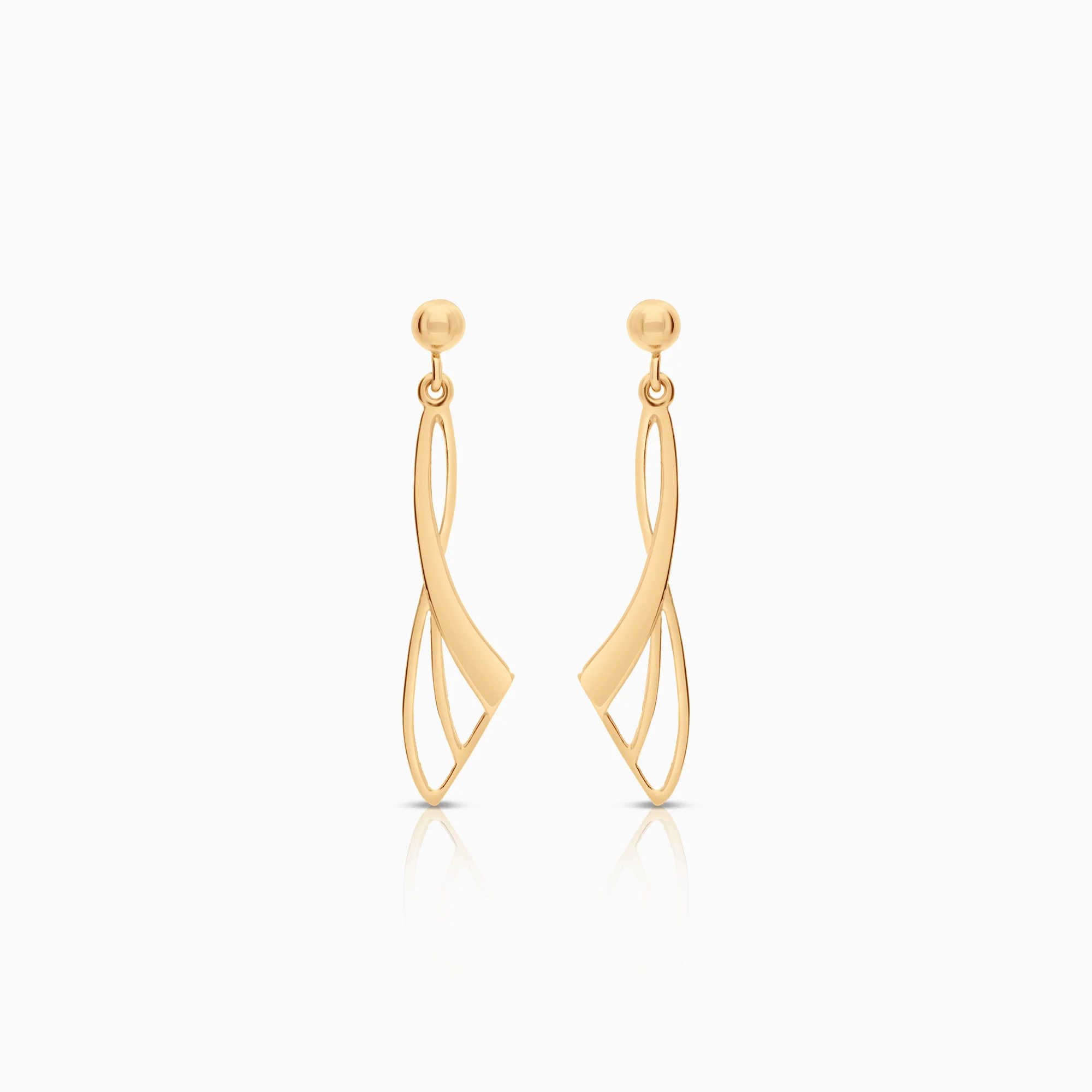 Gold earrings 1.29g 18K gold