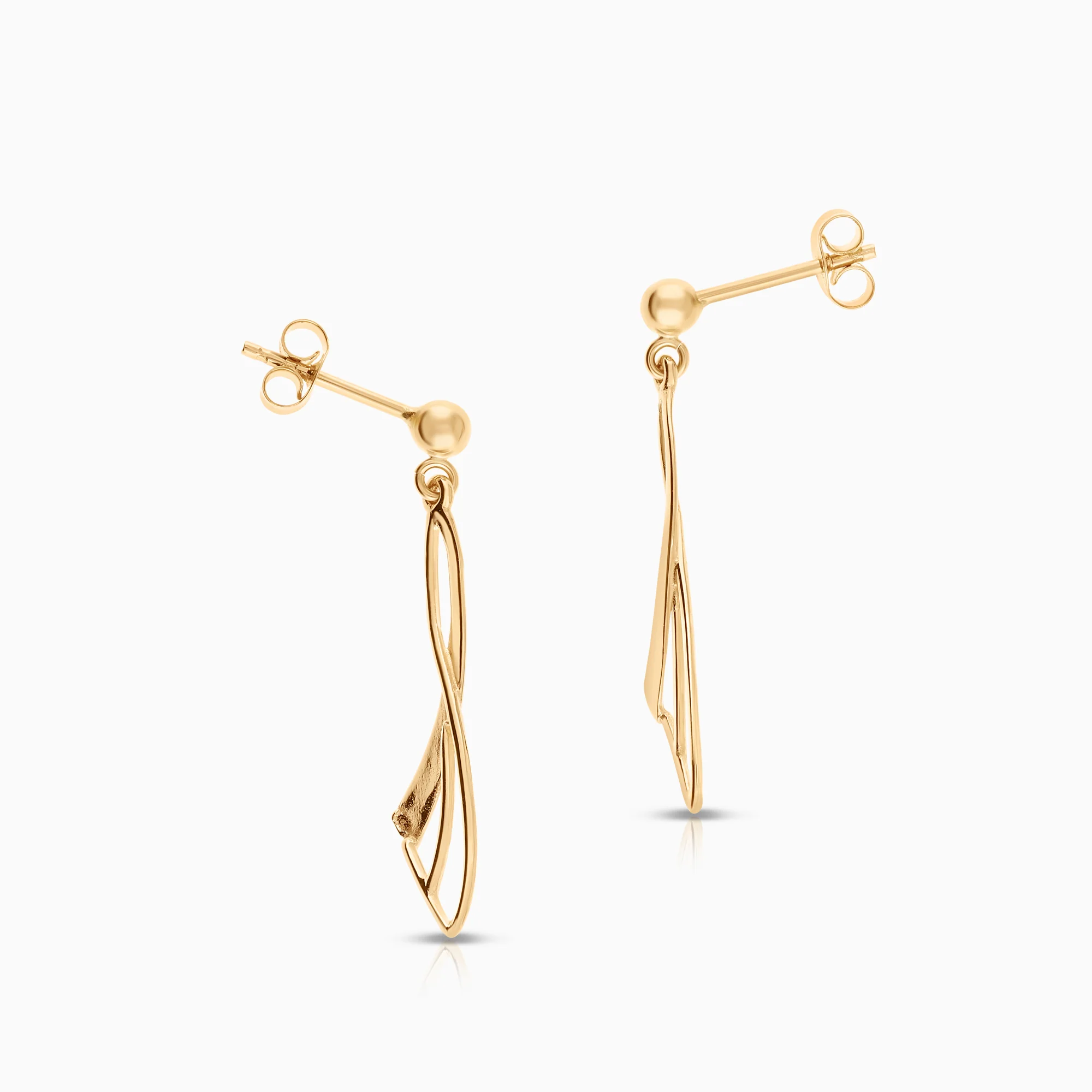 Gold earrings 1.29g 18K gold - Image 2