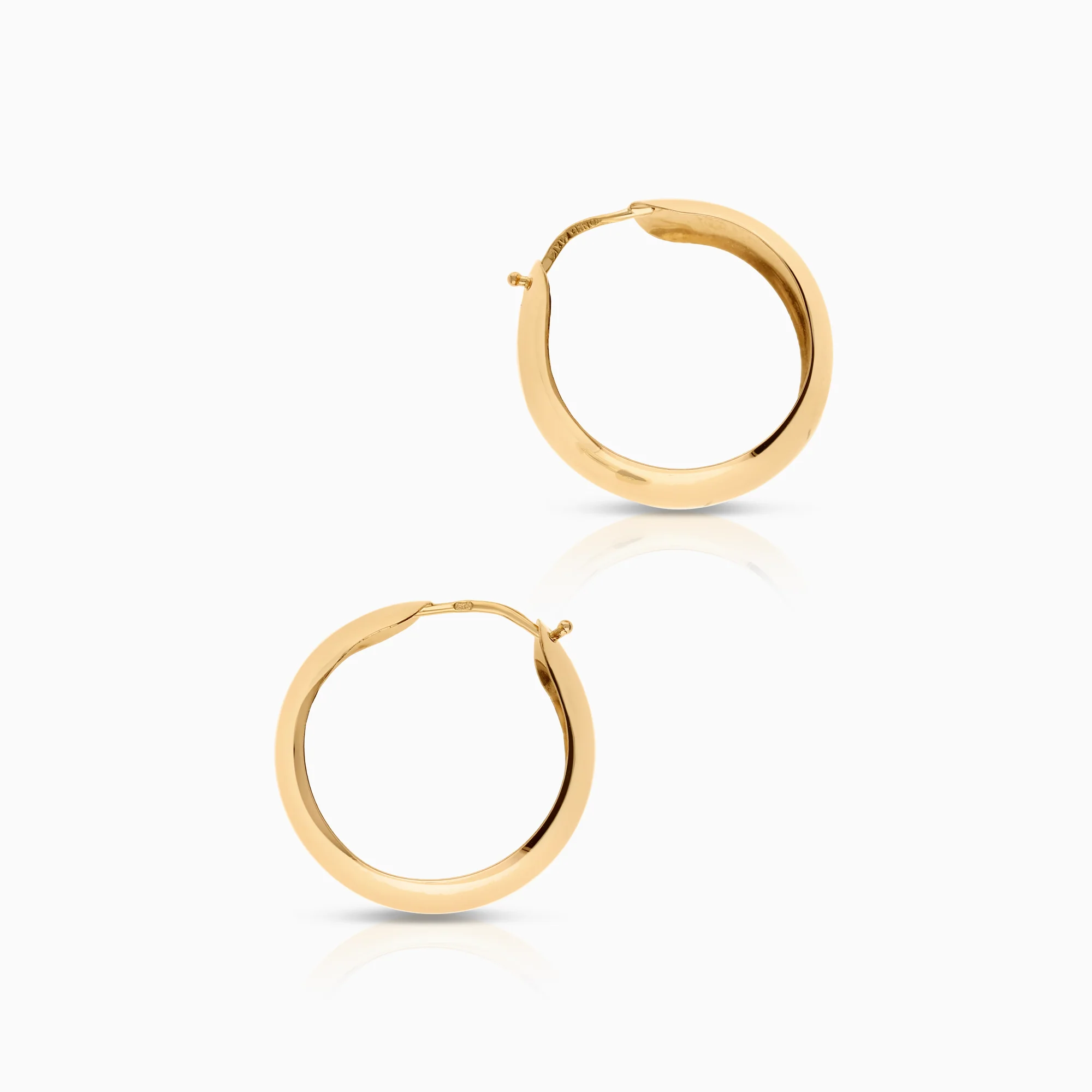 Gold earrings Hoops 2.81g 18K gold - Image 2