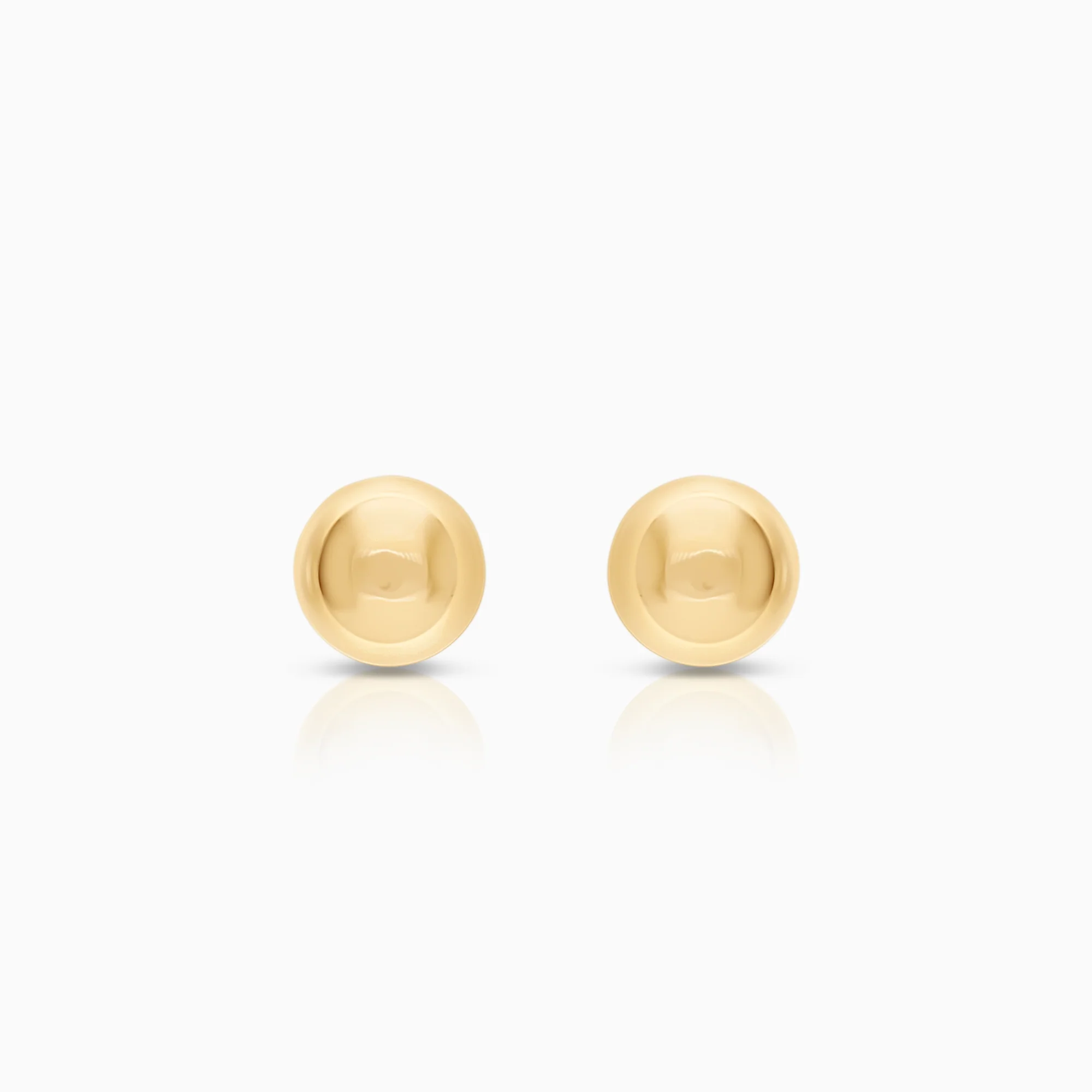Gold earrings balls 0.55g 18K gold