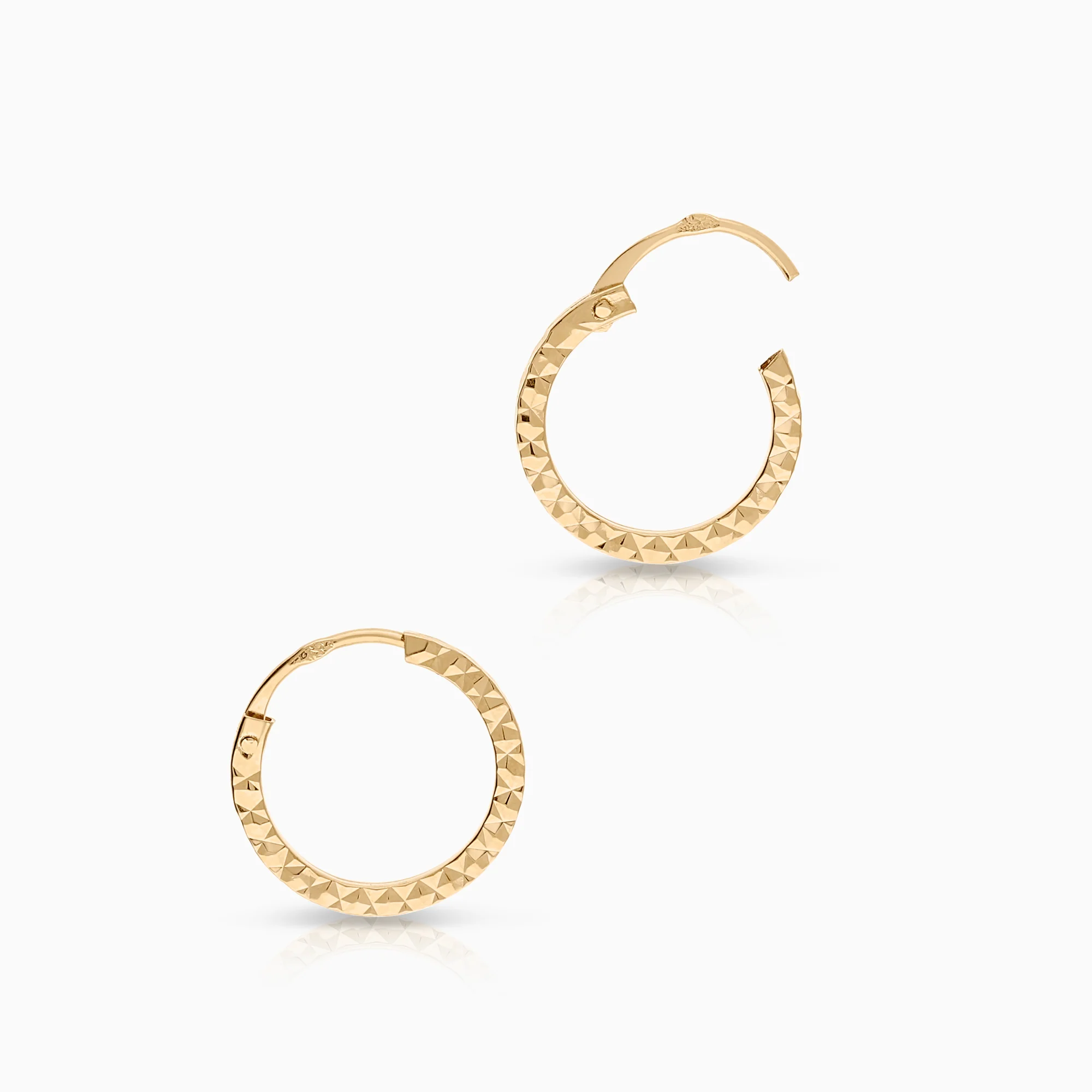 Gold earrings 0.33g 18K gold - Image 2