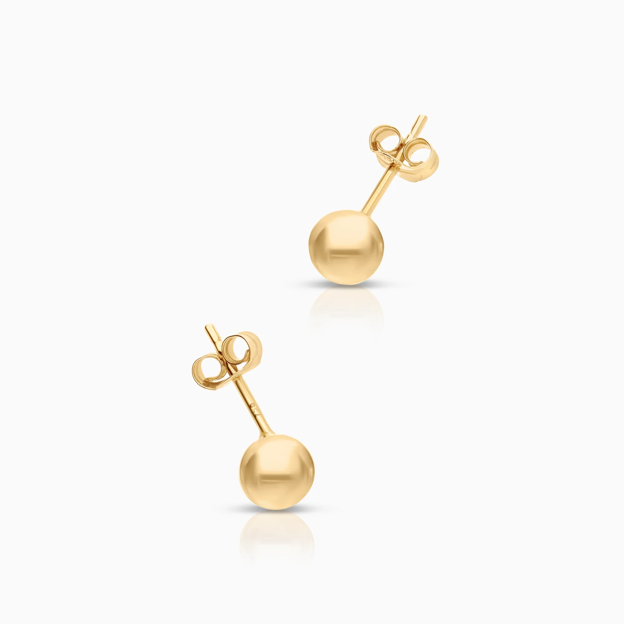 Gold earrings 0.46g 18K gold - Image 2