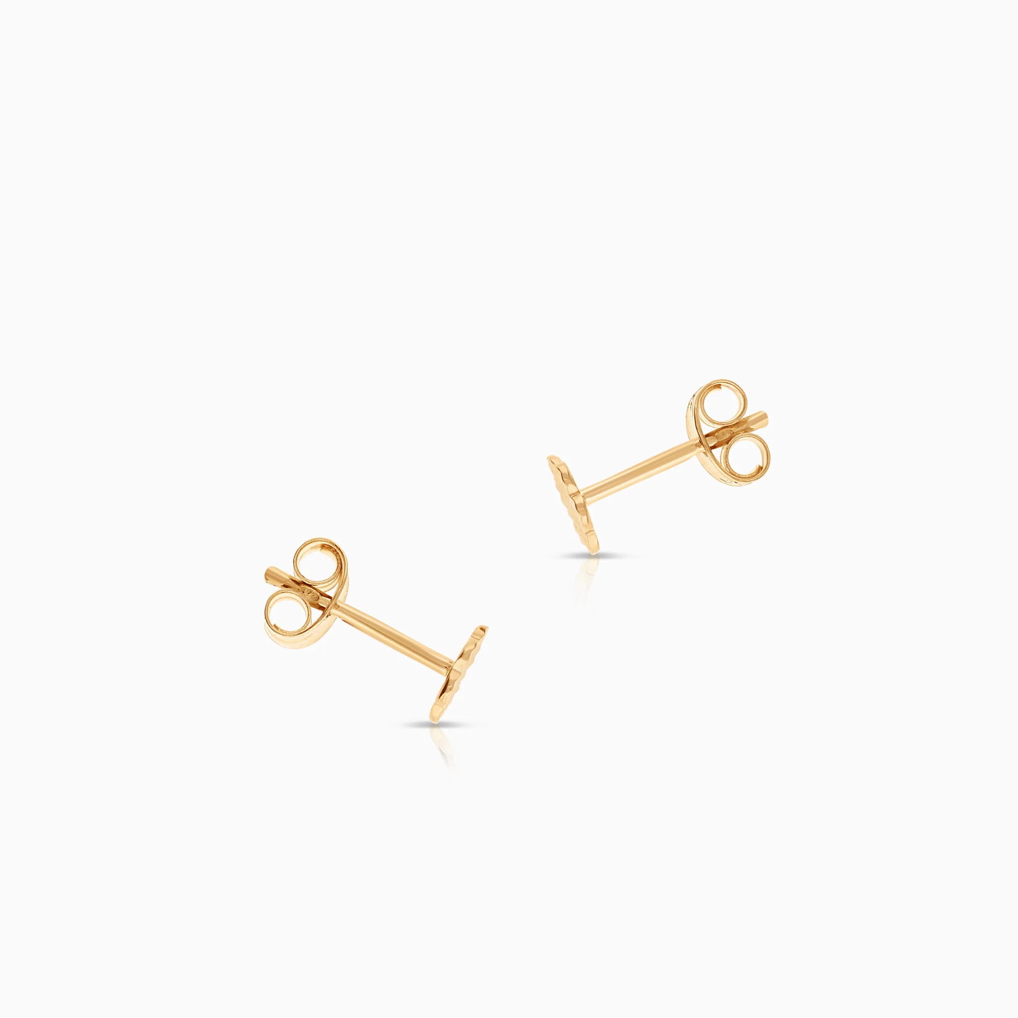 Gold earrings 0.55g 18K gold - Image 2
