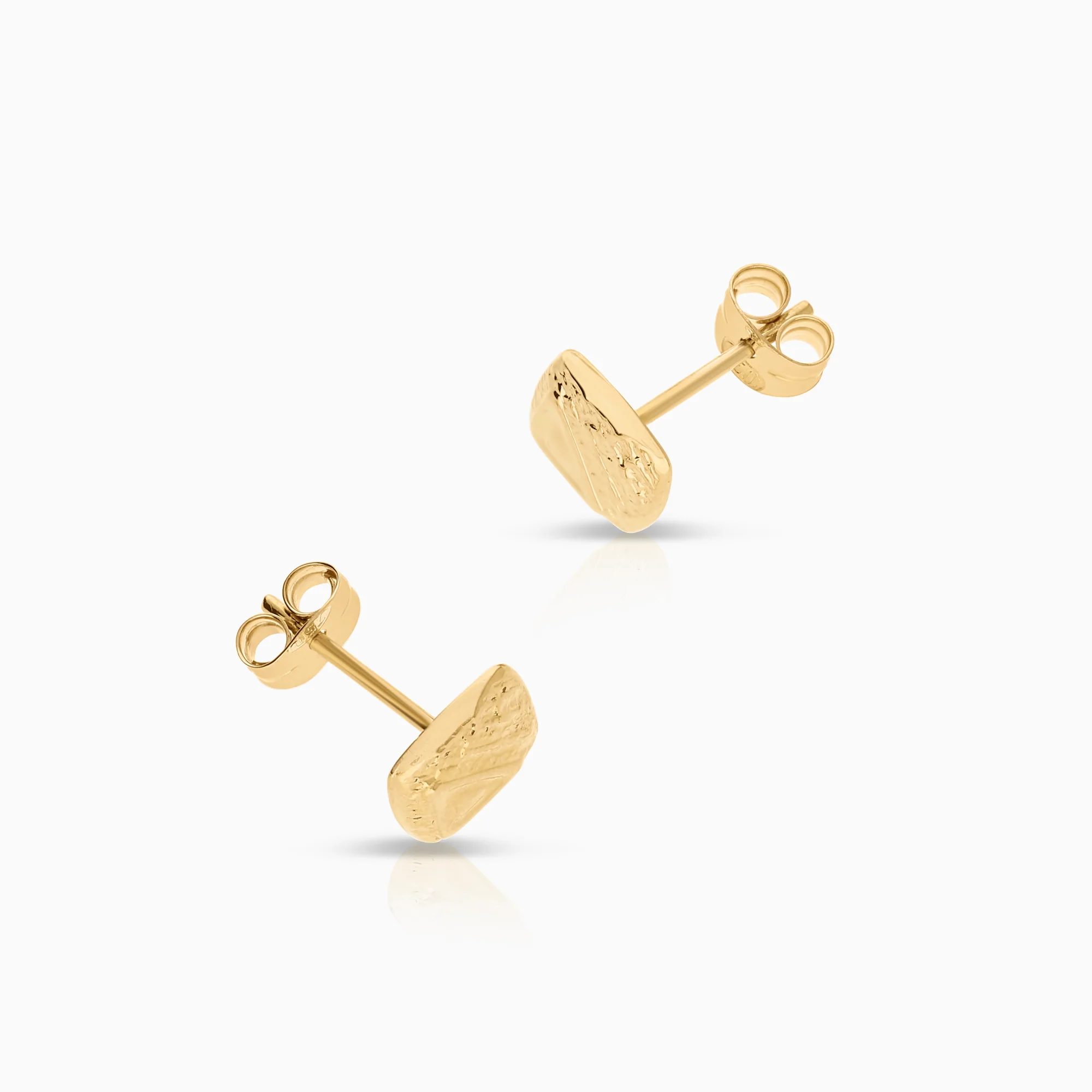 Gold earrings 0.65g 18K gold - Image 2
