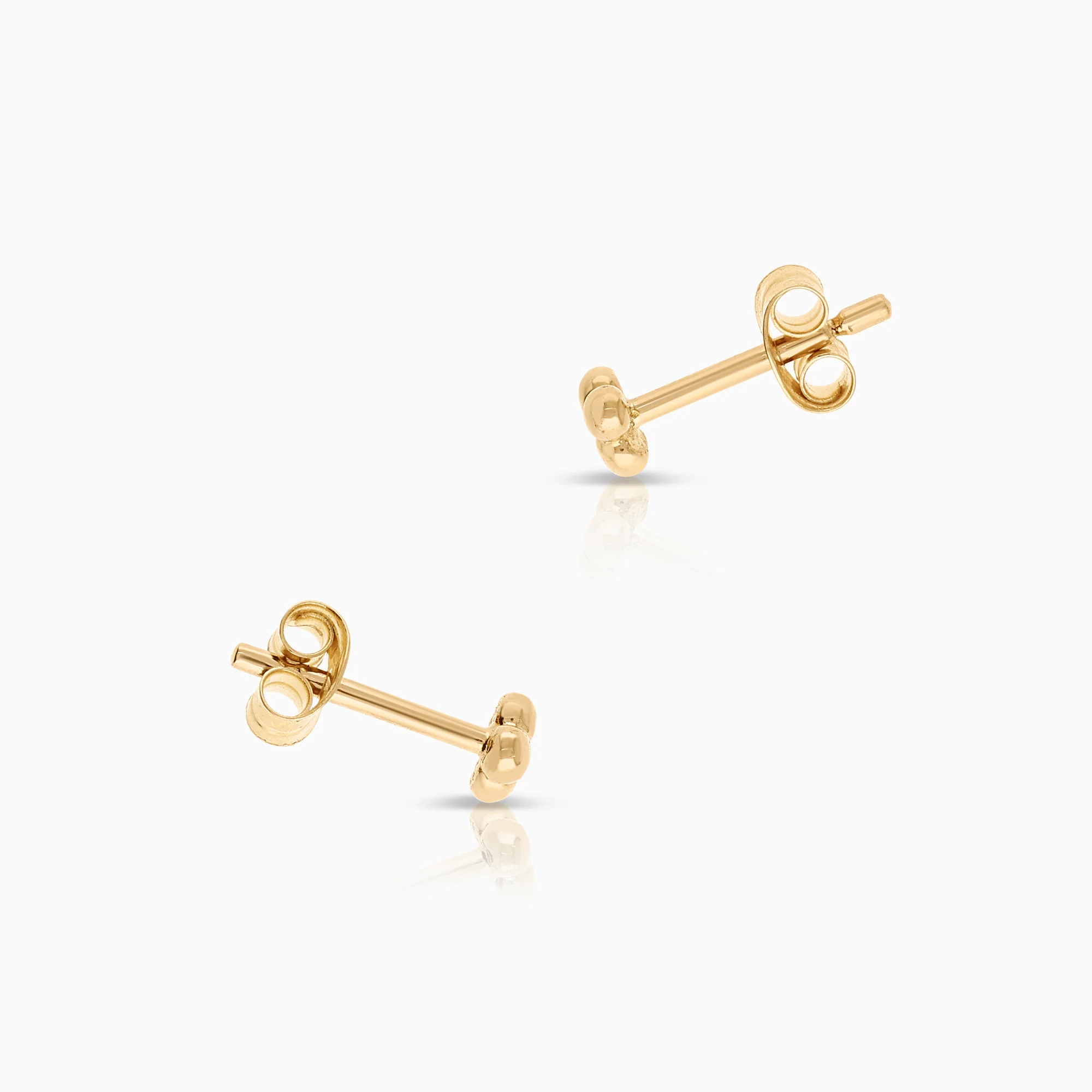 Gold earrings 0.76g 18K gold - Image 2