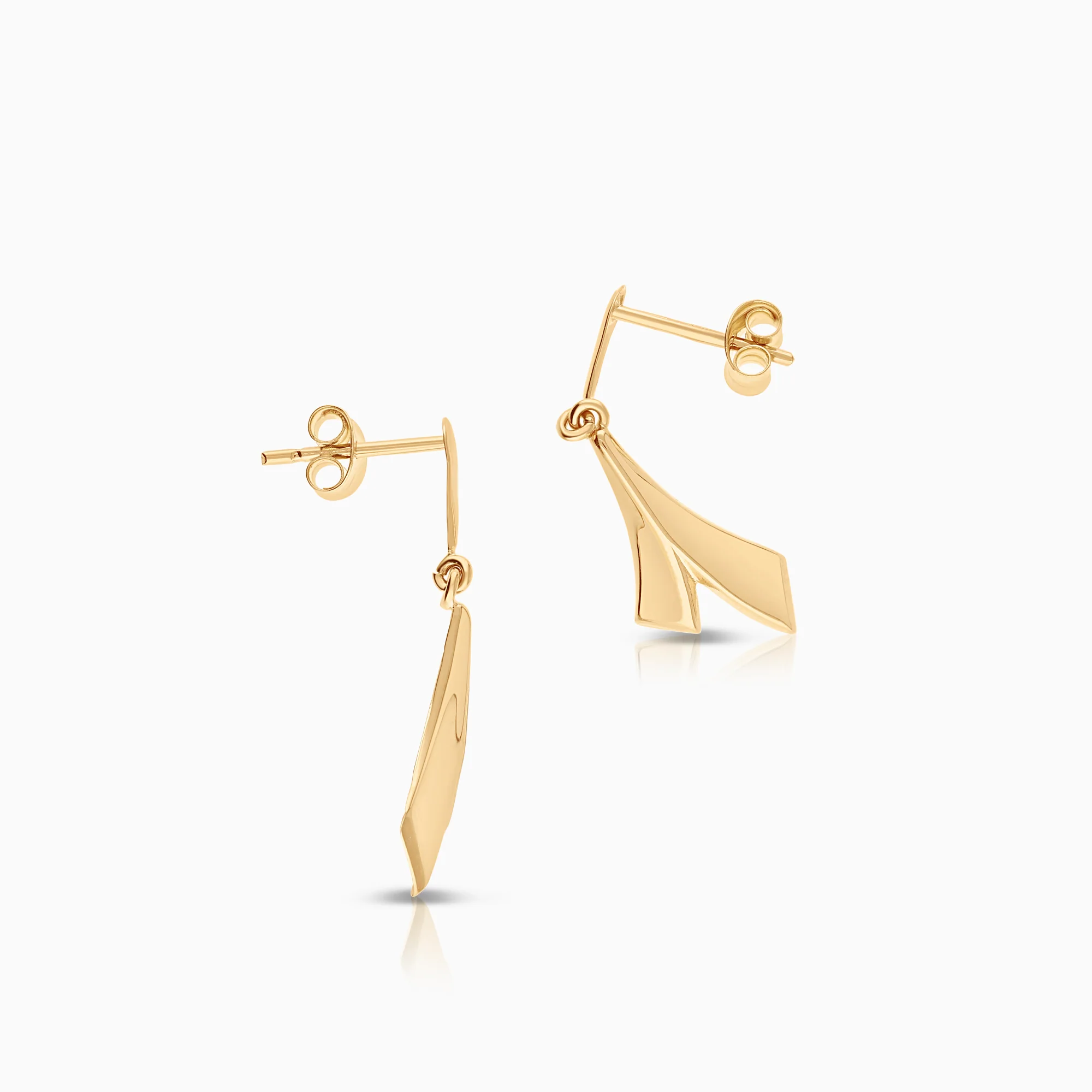 Gold earrings 0.96g 18K gold - Image 2