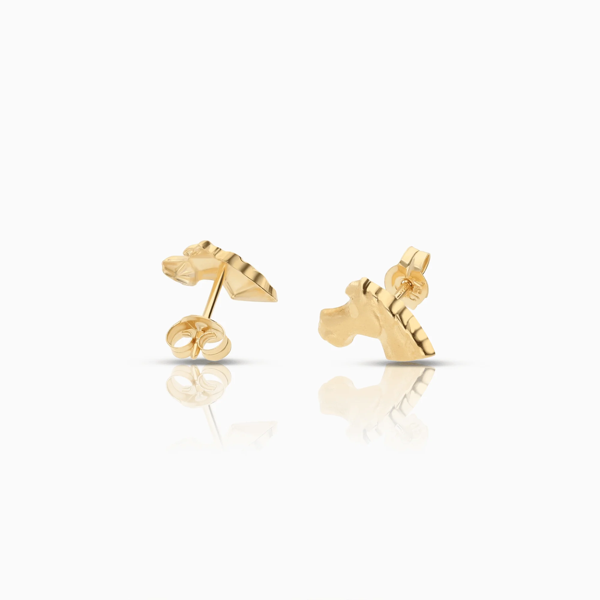 Gold earrings 0.45g 18K gold - Image 2