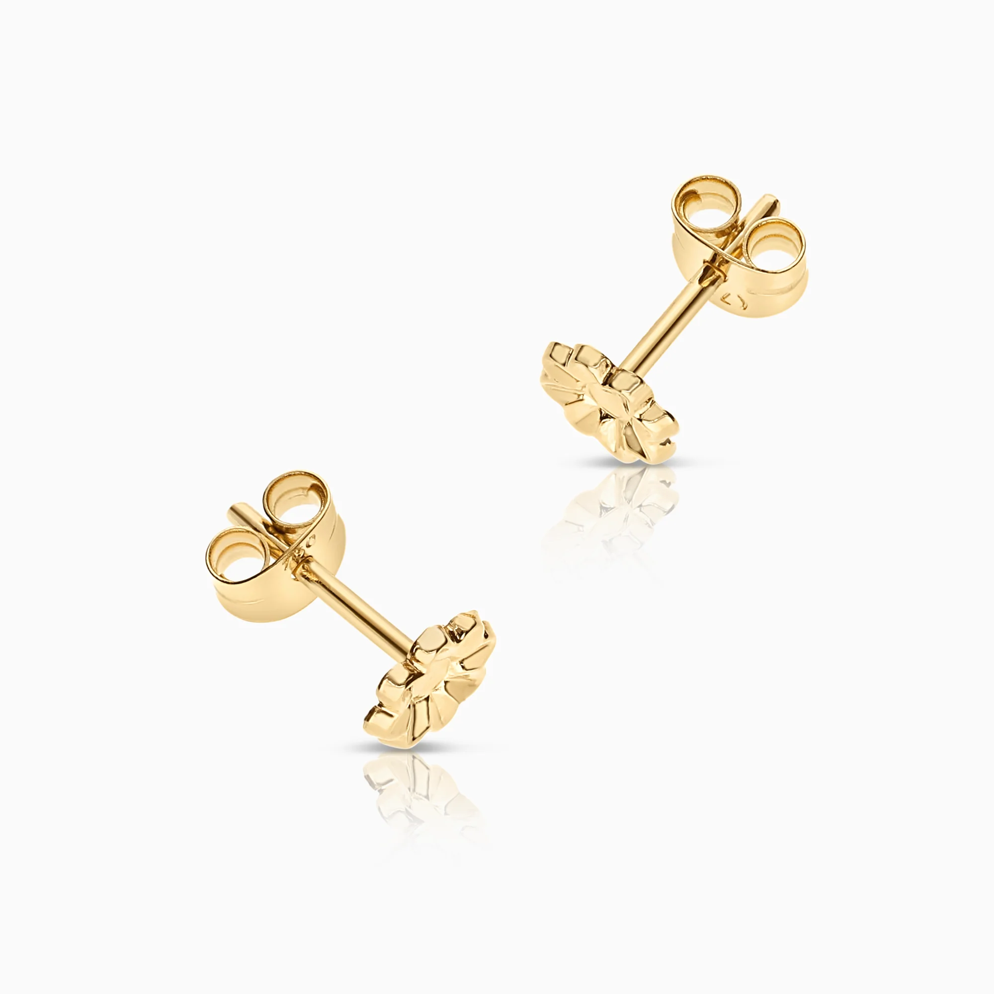 Gold earrings 0.52g 18K gold - Image 2