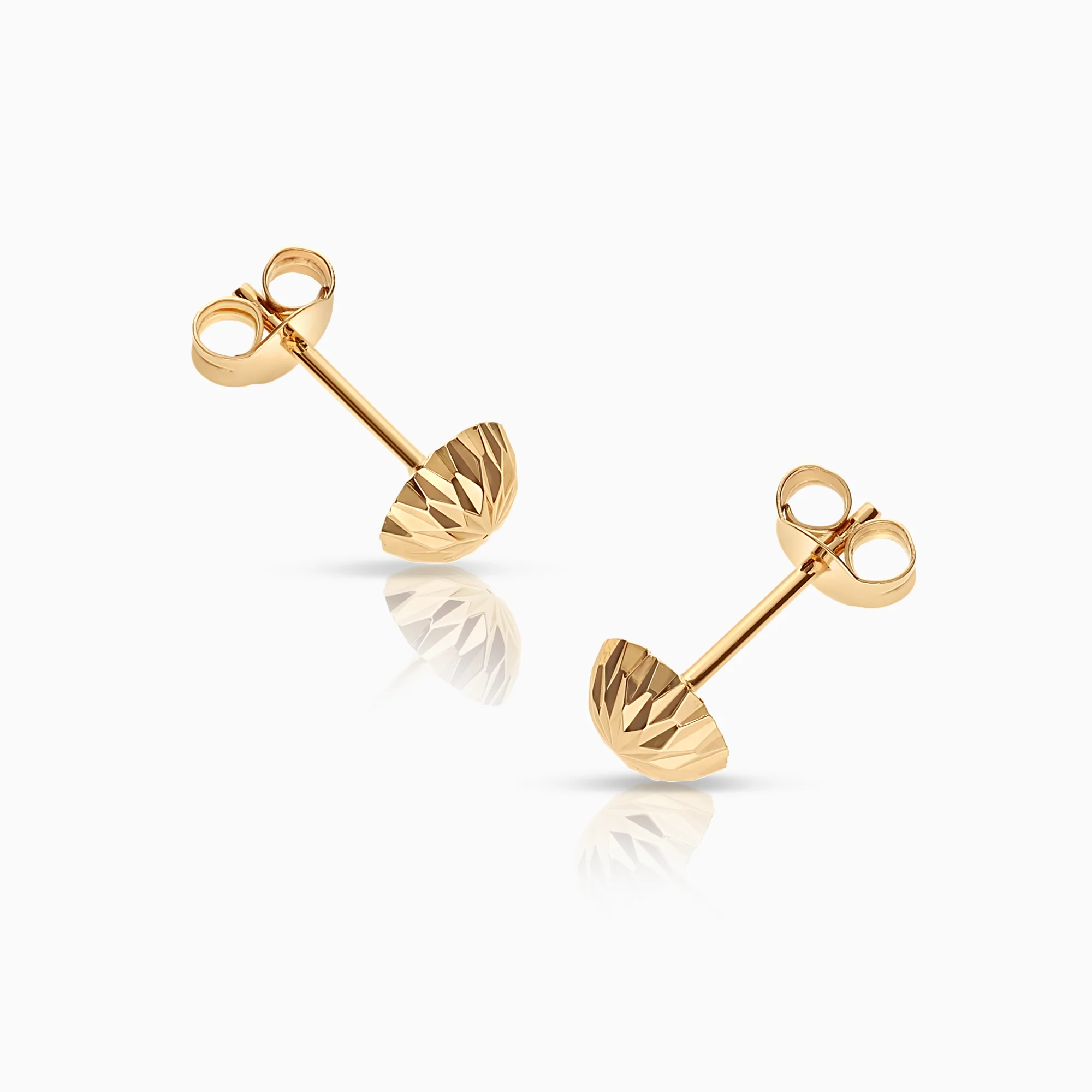 Gold earrings 0.58g 18K gold - Image 2