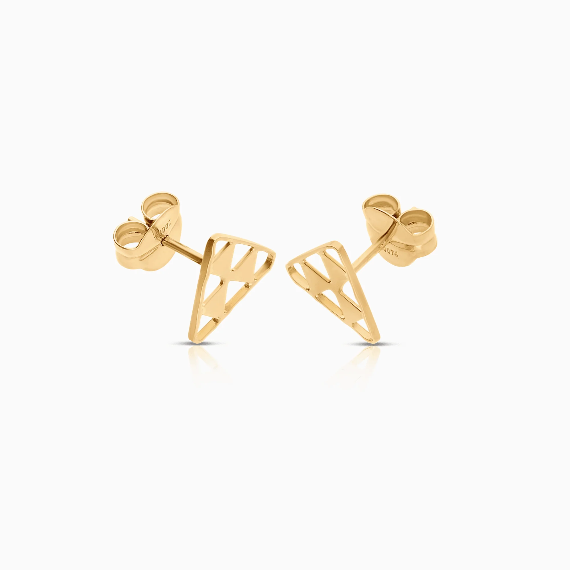 Gold earrings 0.75g 18K gold - Image 2