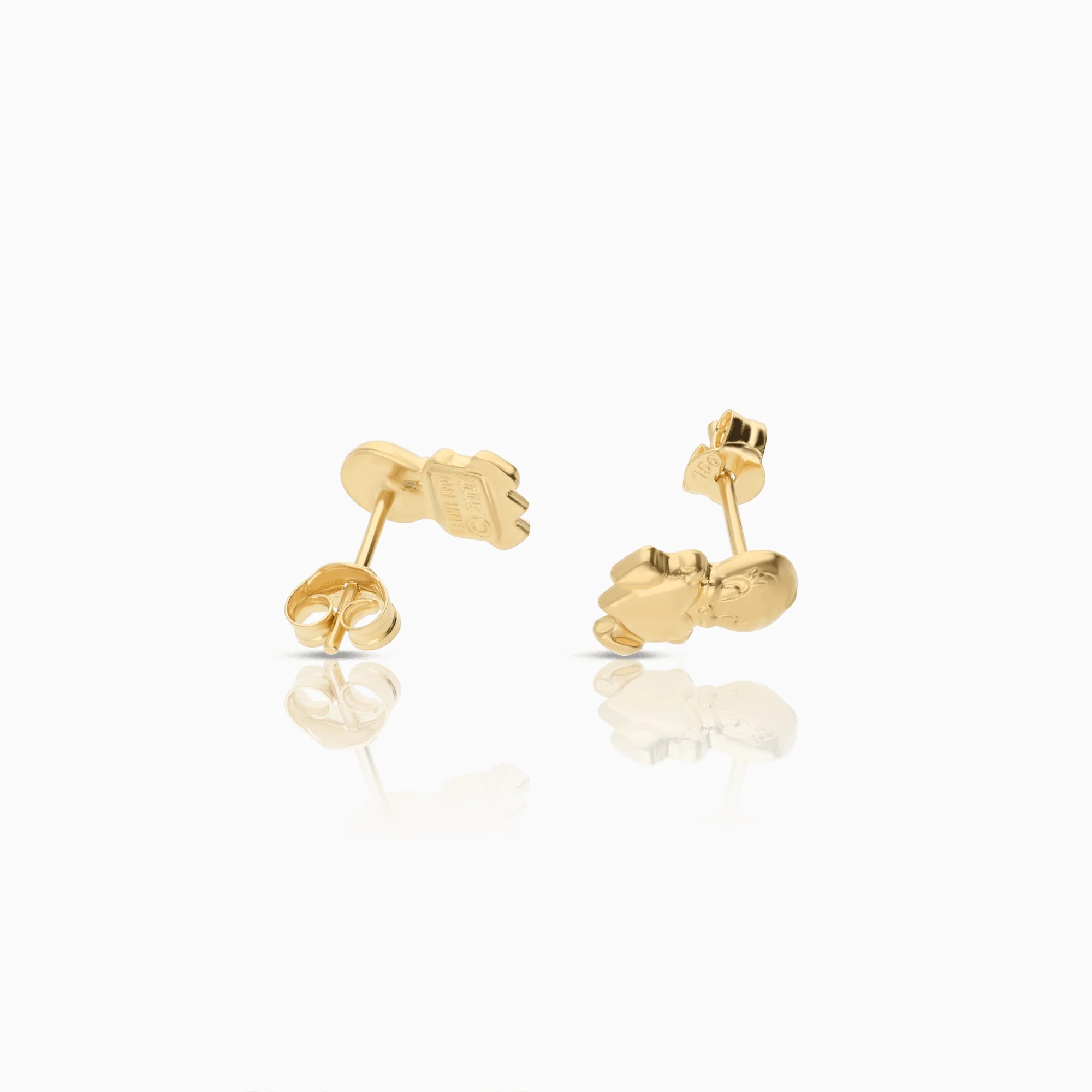 Gold earrings 0.80g 18K - Image 2