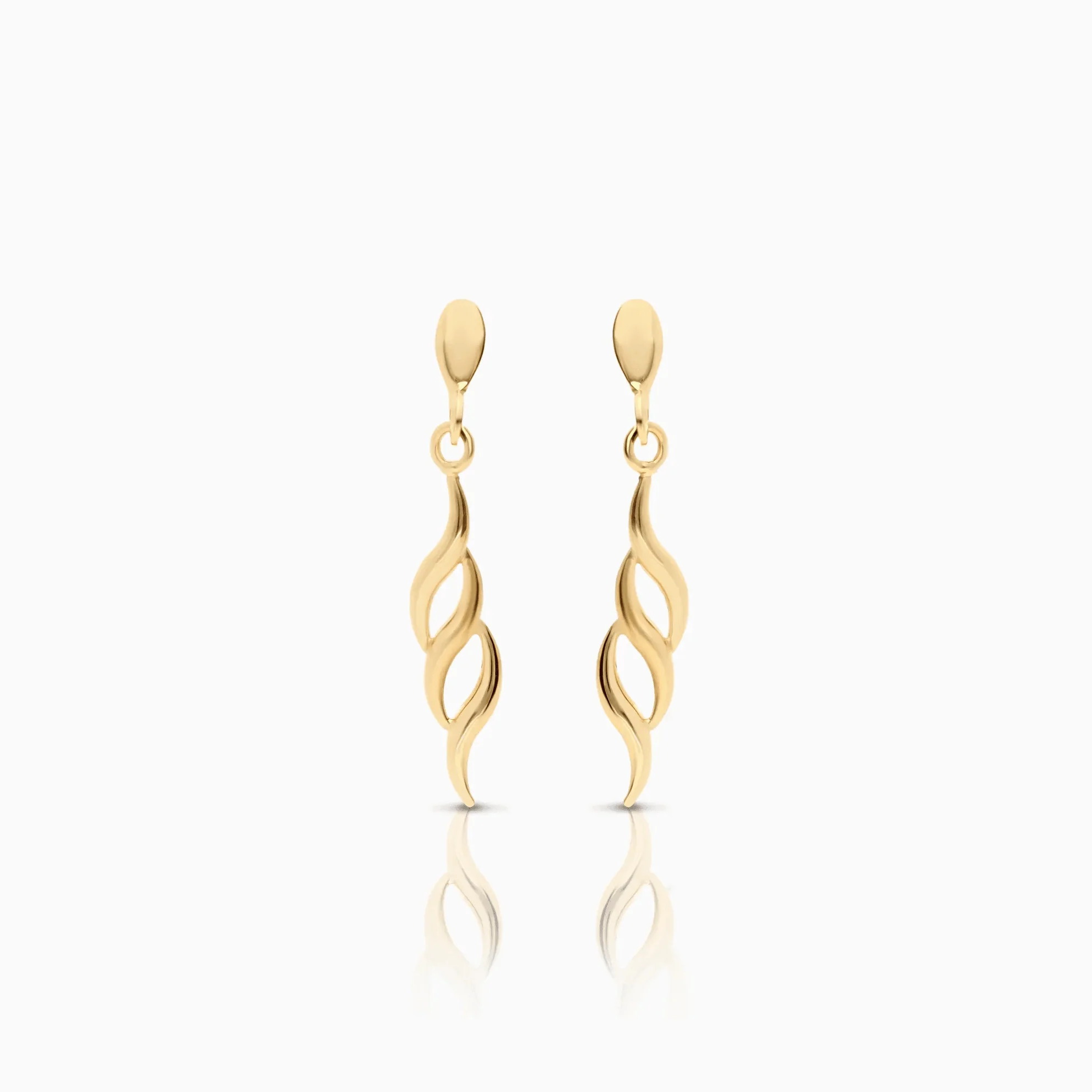 Gold earrings 0.82g 18K gold