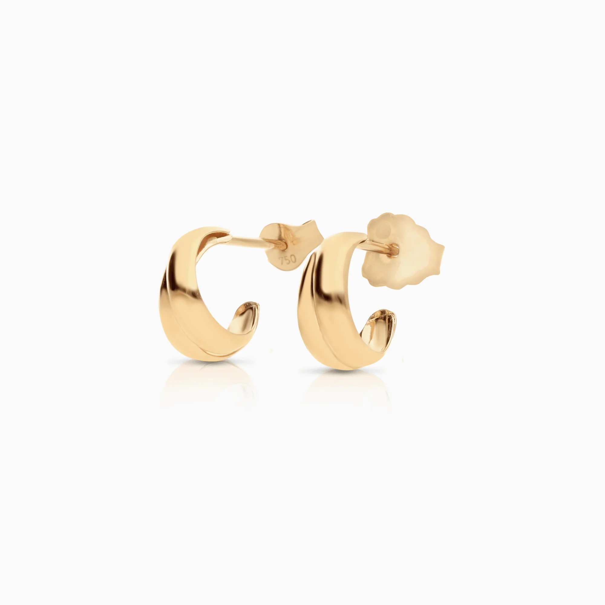 Gold earrings 0.88g 18K gold